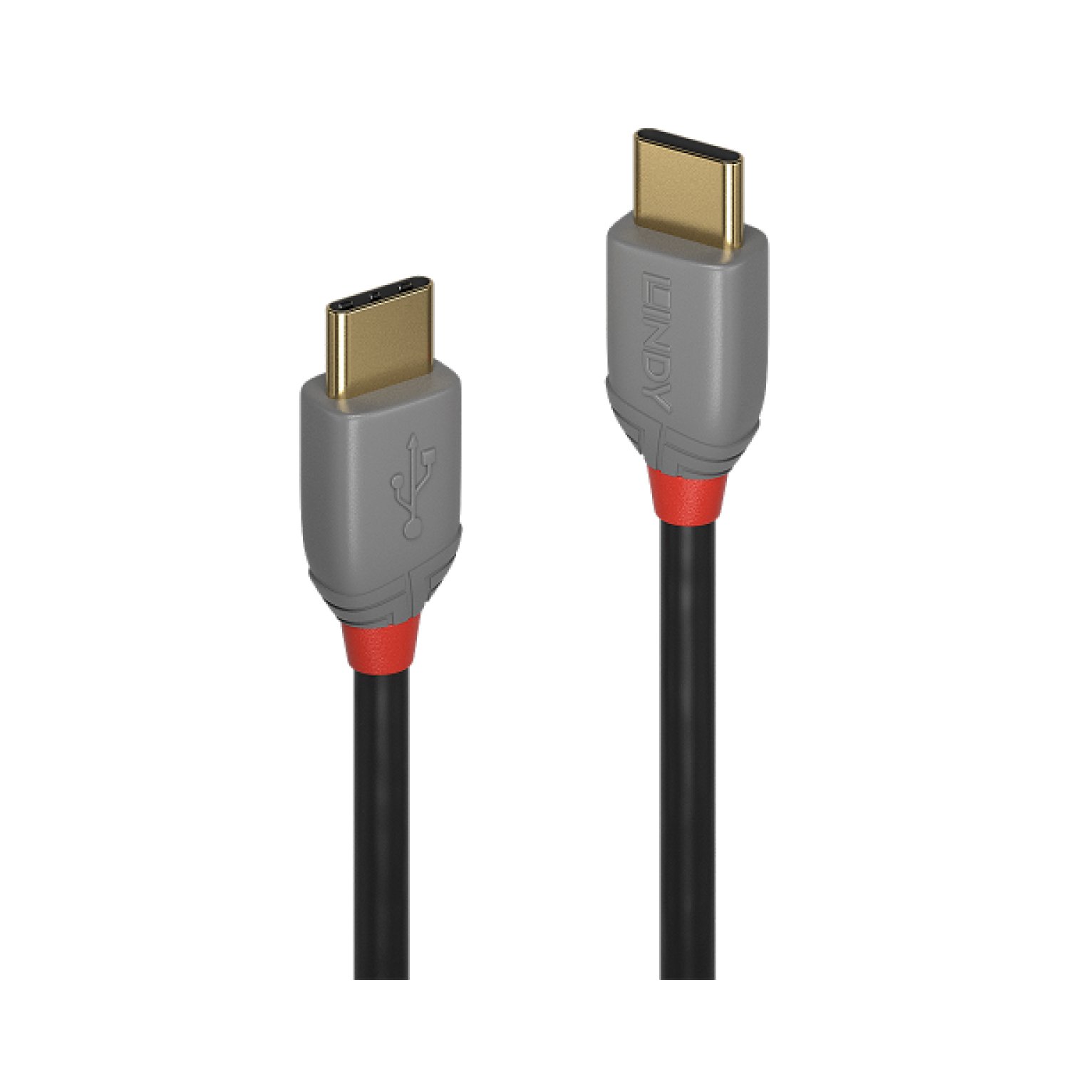 Lindy 36871 cable USB USB 2.0 1 m USB C Negro, Gris