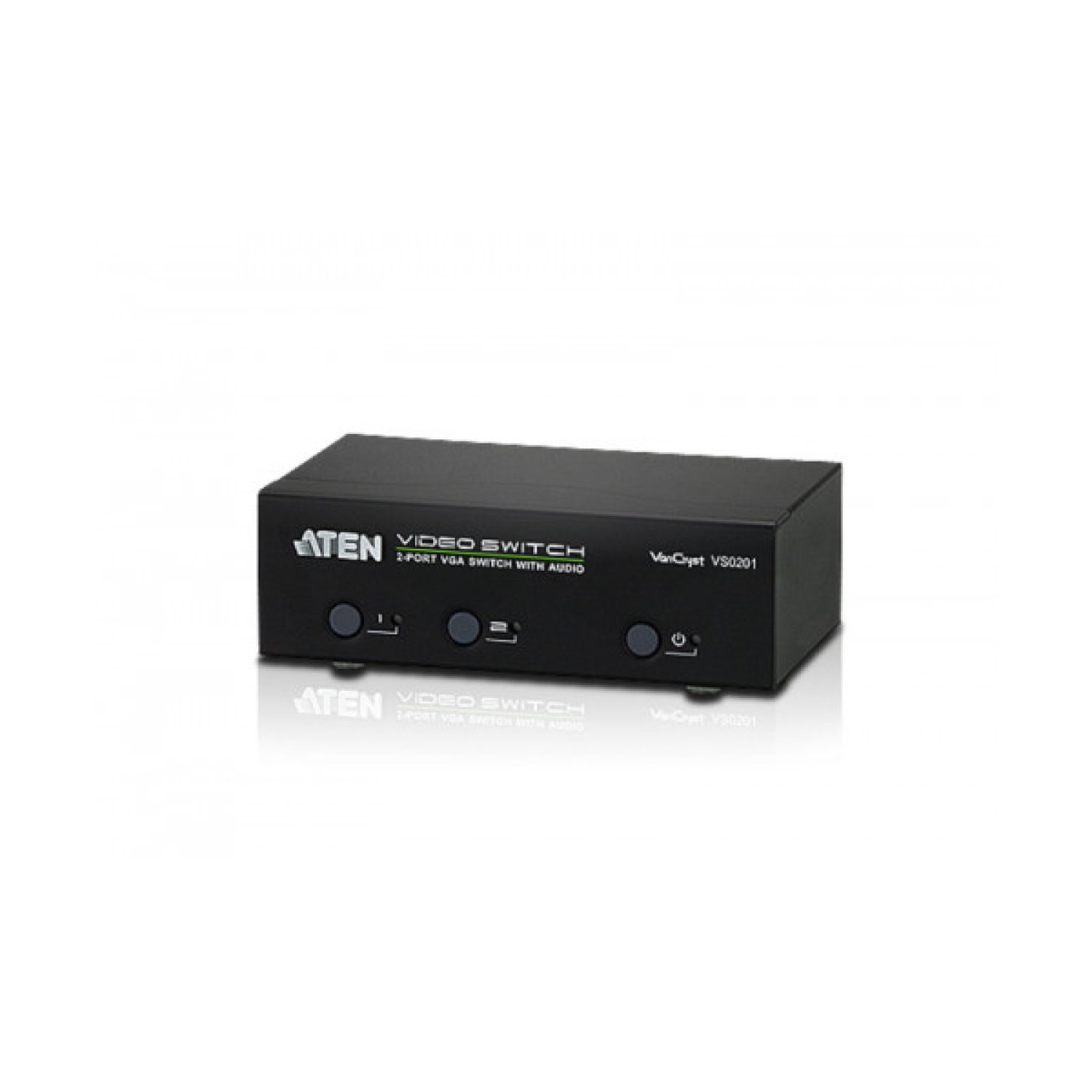 ATEN CONMUTADOR / SELECTOR / SWITCH VGA / AUDIO SWITCH DE 2 PUERTOS CON RS-232 (VS0201-AT-G)
