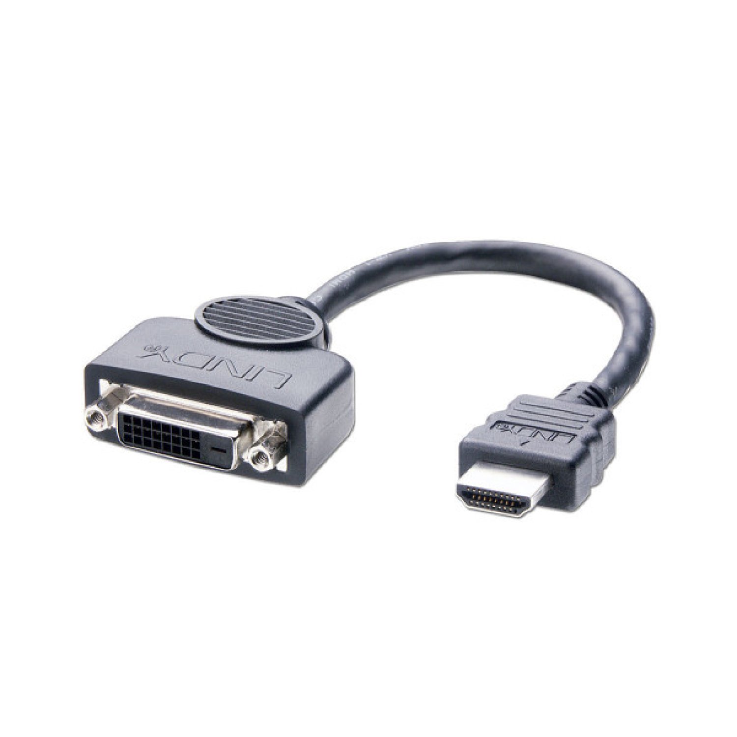 Lindy 41227 adaptador de cable de vídeo 0,2 m DVI-D HDMI Negro