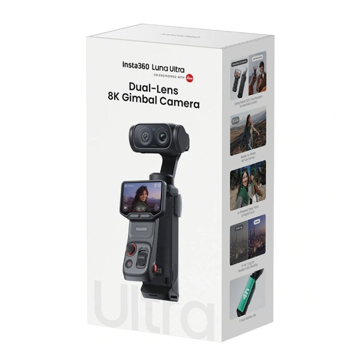 Cámara Digital Deportiva Insta360 Luna Pro/ 8K/ Ángulo de visión 360º/ Negra
