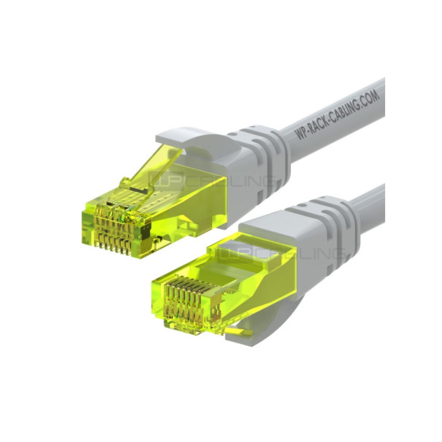 WP WPC-PAT-6AU010 cable de red Gris 1 m Cat6a U/UTP (UTP)
