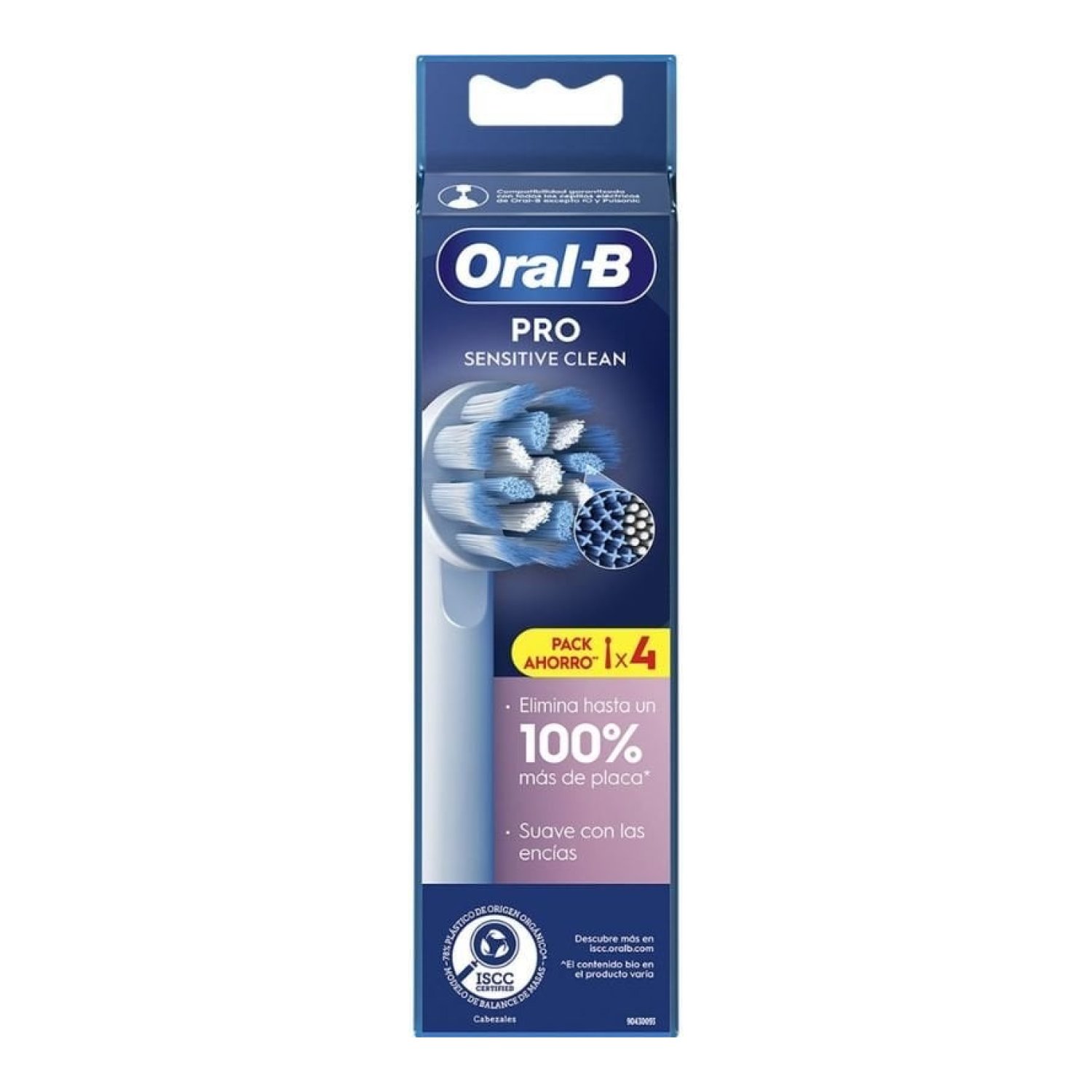Cabezal de Recambio para Cepillo Oral-B Pro Sensitive/ Pack 4 uds