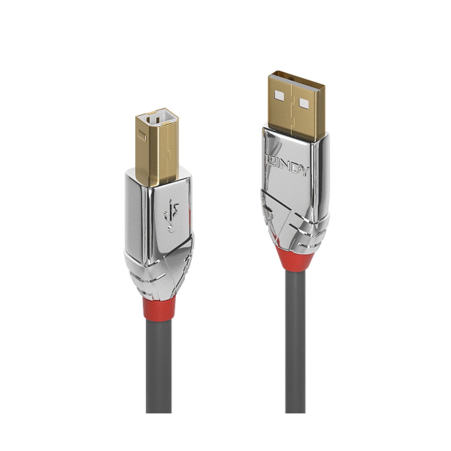 Lindy 36643 cable USB USB 2.0 3 m USB A USB B Gris