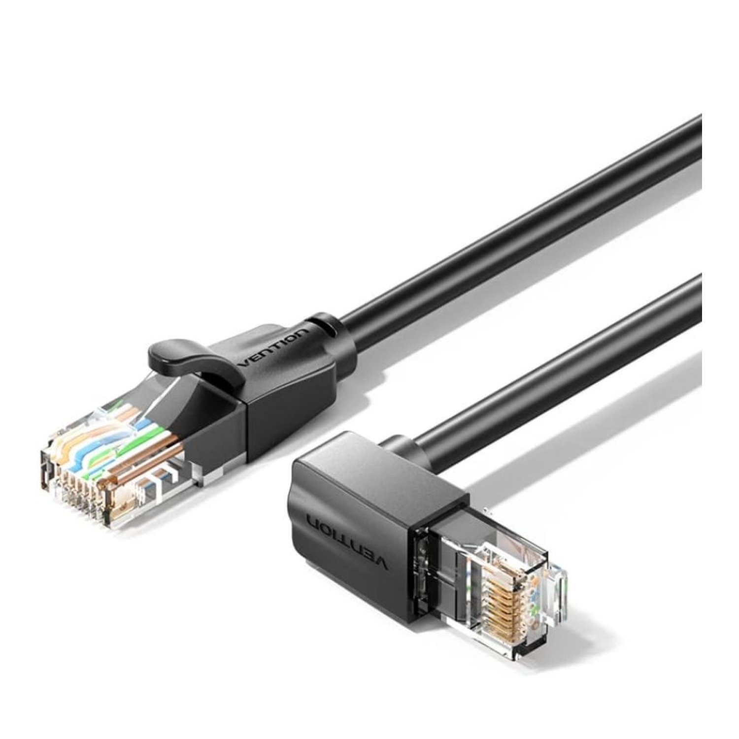Cable de Red RJ45 UTP Vention IBVBJ Cat.6/ 5m/ Acodado 90º/ Negro