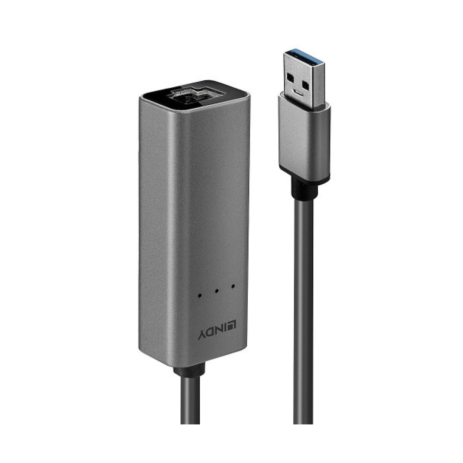 Lindy 43313 cambiador de género para cable USB-A RJ-45 Plata