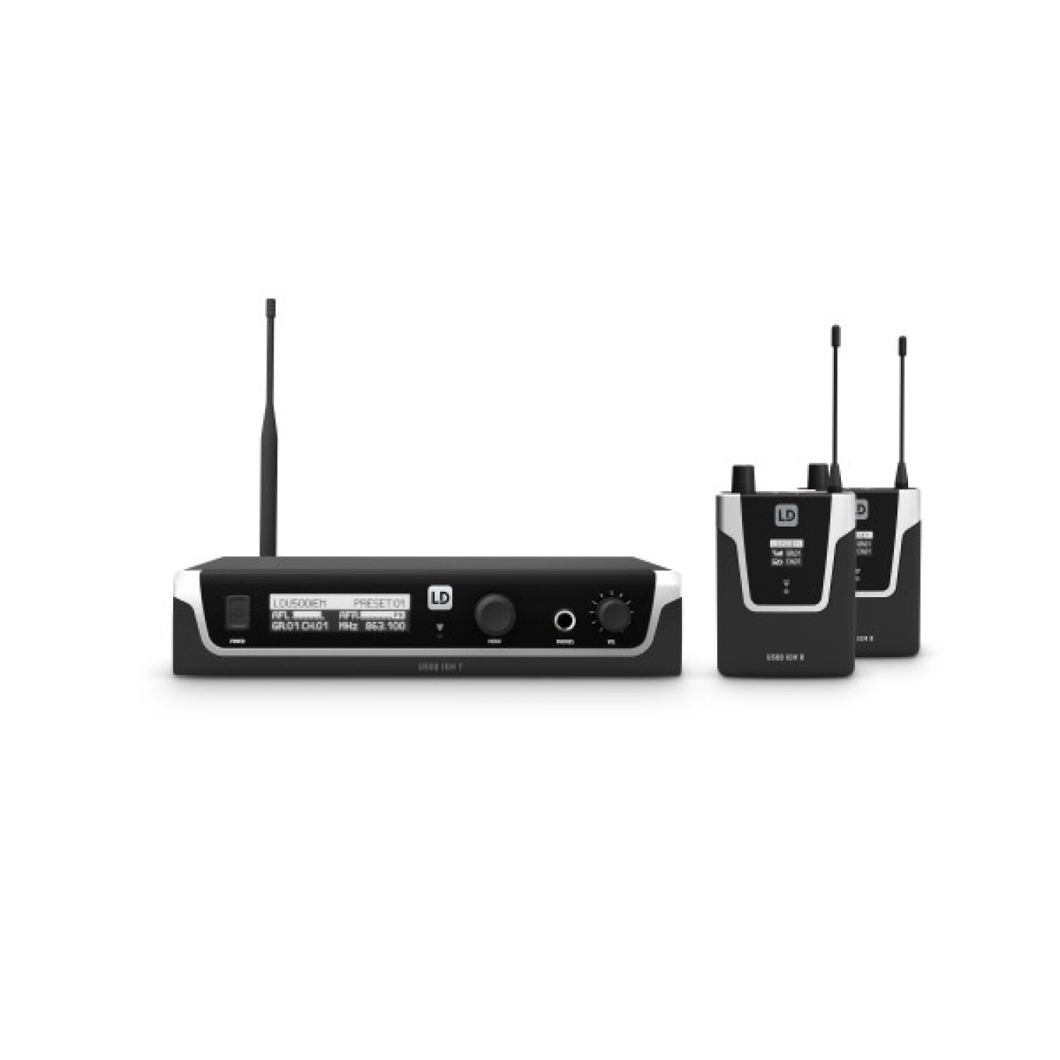 LD Systems LDU505IEMBUND transmisor FM 584 - 608 MHz Negro