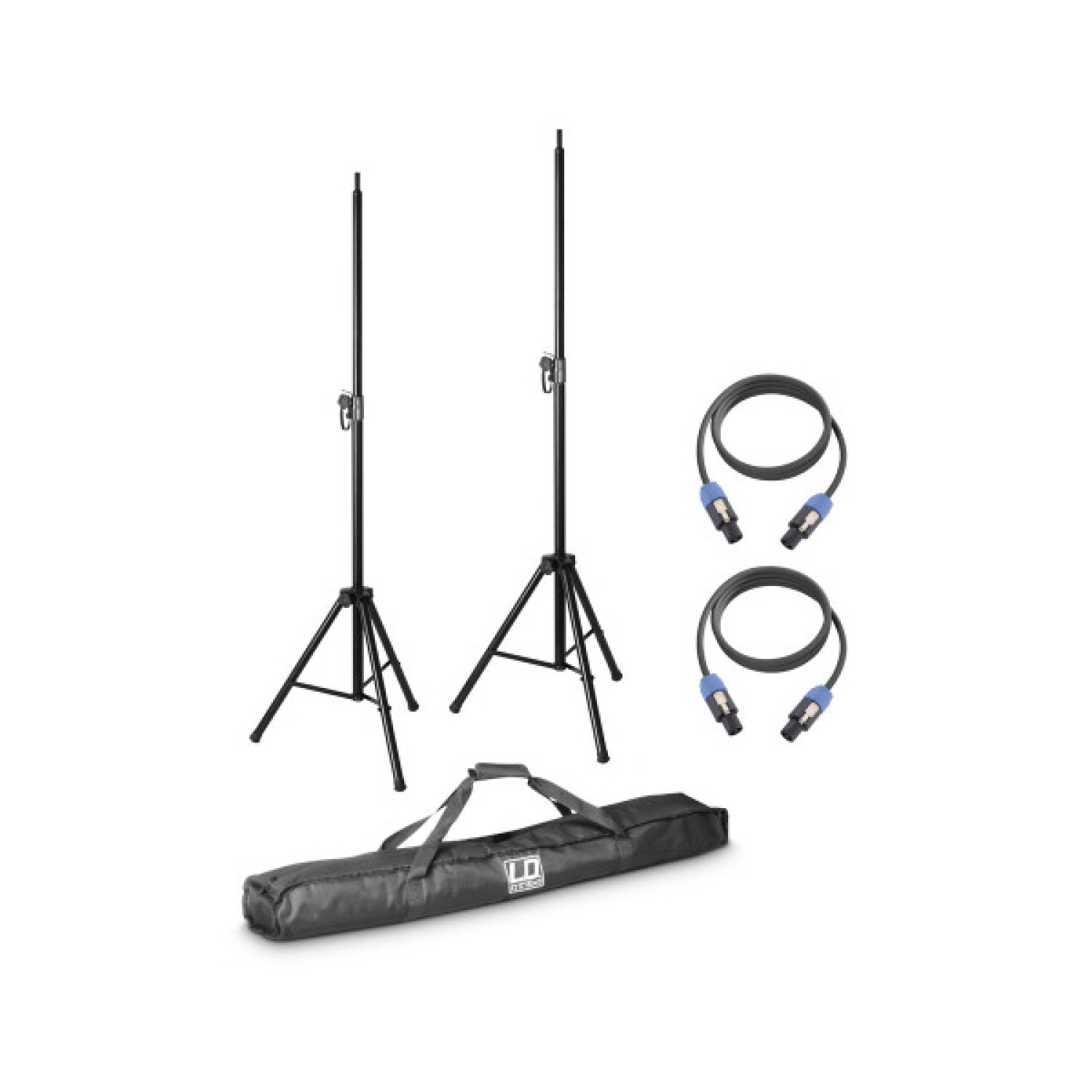 LD Systems DAVE 8 SET 2 Piso Acero Negro