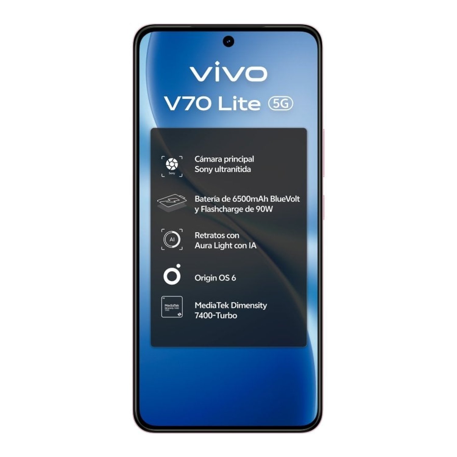 Smartphone Vivo V70 Lite 6GB/ 256GB/ 6.77"/ 5G/ Azul