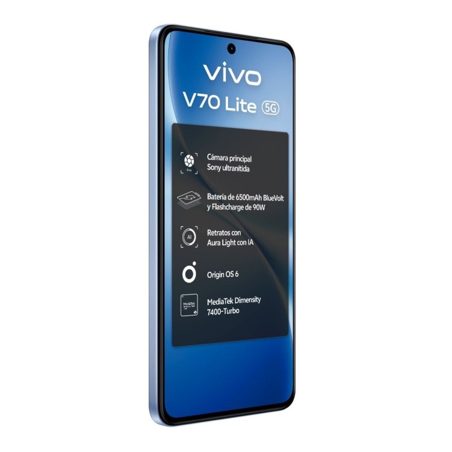 Smartphone Vivo V70 Lite 6GB/ 256GB/ 6.77"/ 5G/ Azul