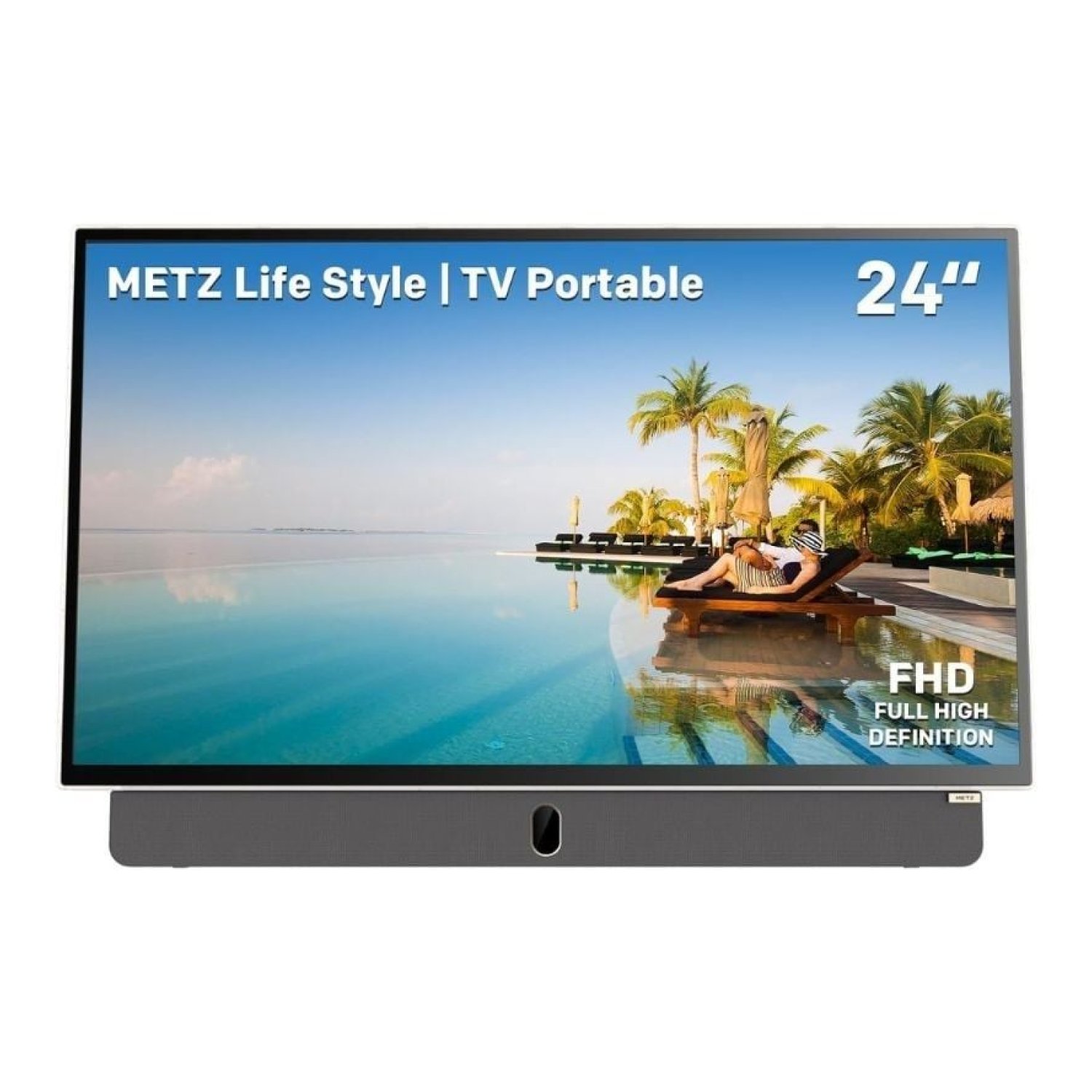 Televisor Portable Metz 24MPE7000Z 24"/ Full HD/ Smart TV/ WiFi