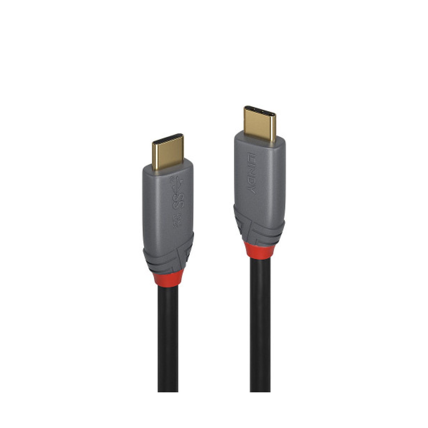 Lindy 36901 cable USB 1 m USB C Negro, Gris