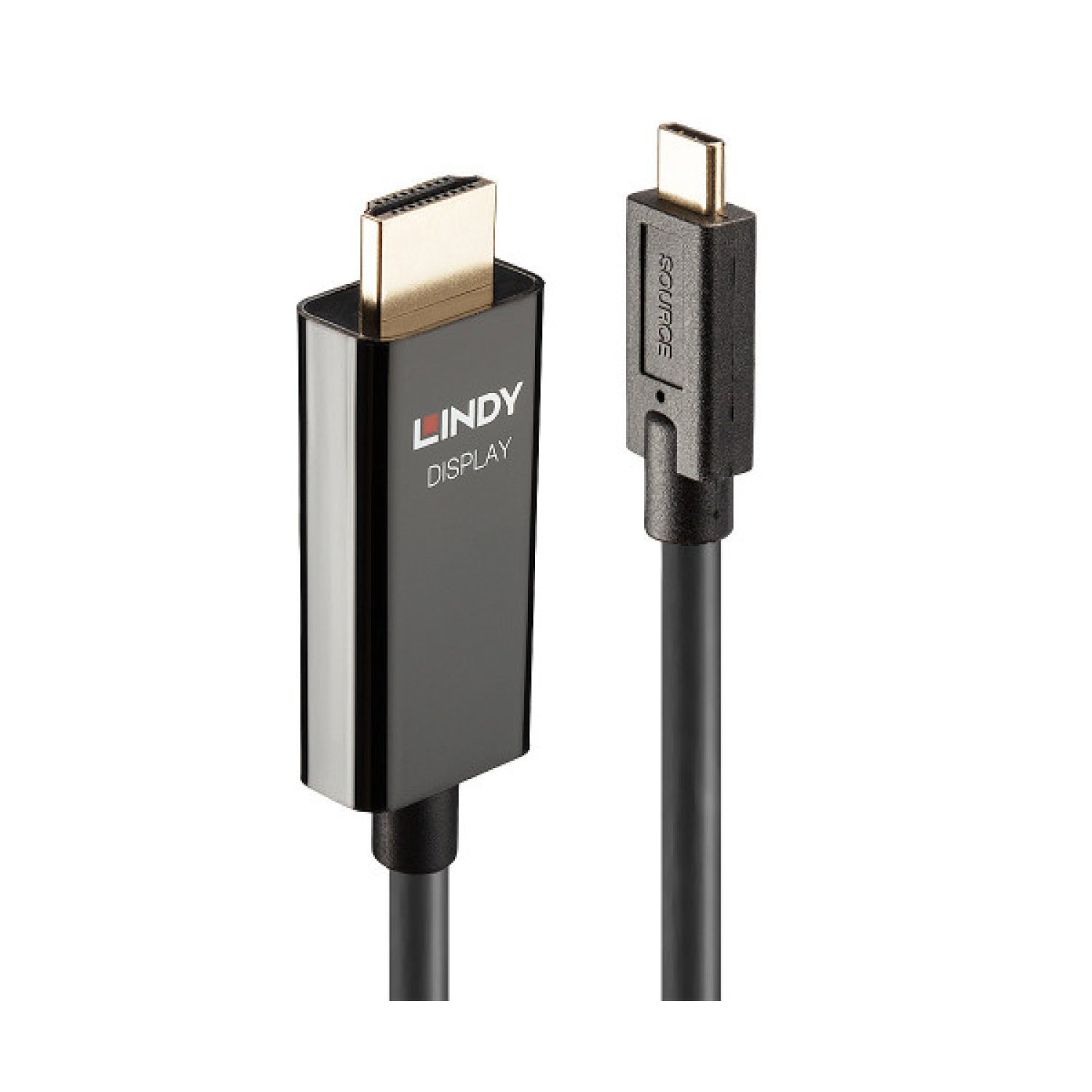 Lindy 43315 adaptador de cable de vídeo 5 m USB Tipo C HDMI tipo A (Estándar) Negro
