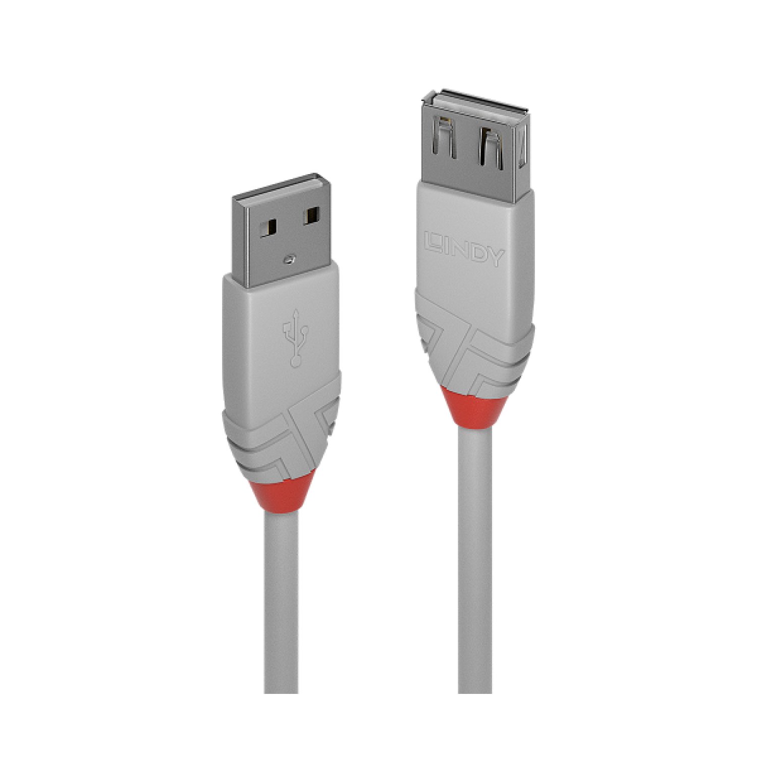 Lindy 36713 cable USB USB 2.0 2 m USB A Gris