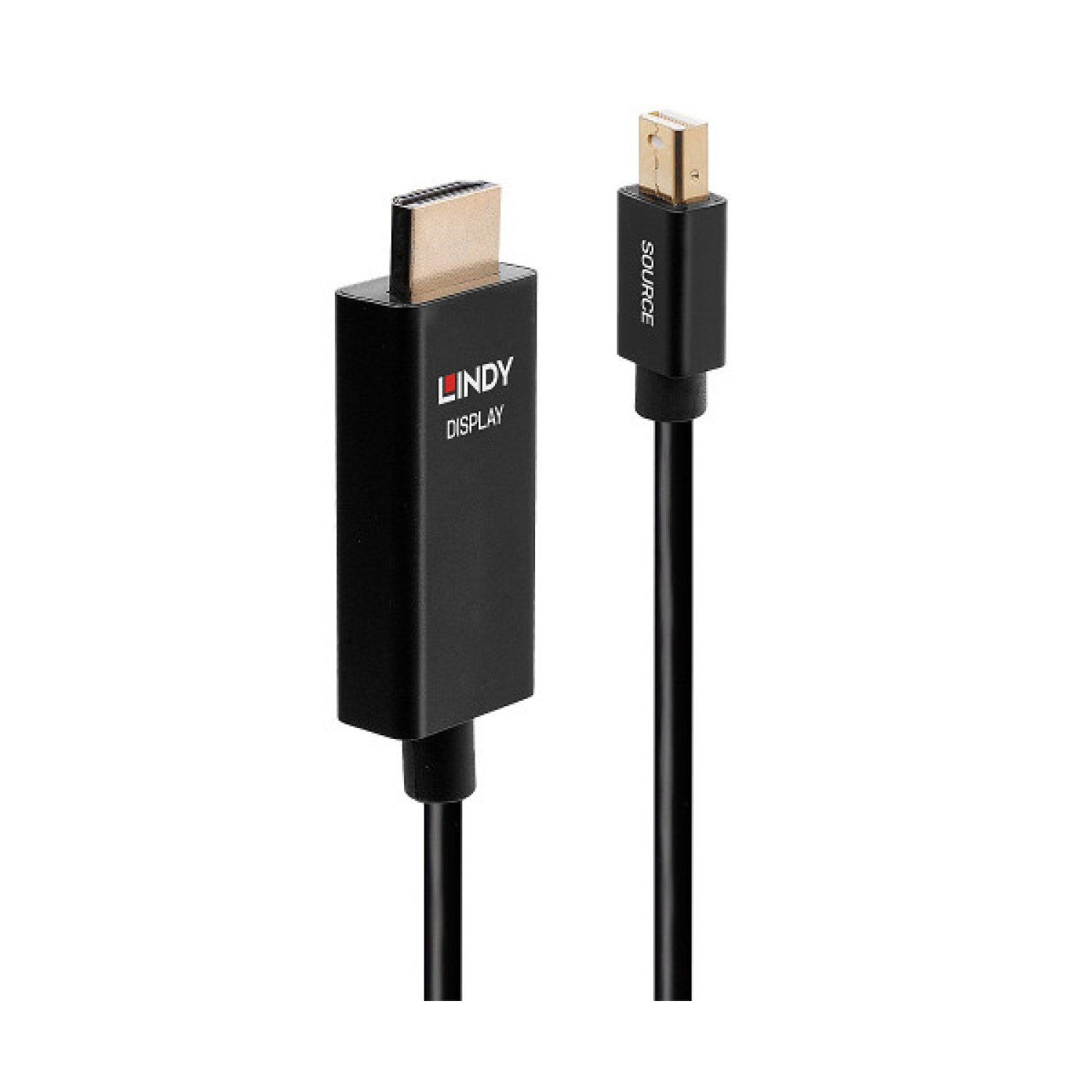 Lindy 40923 adaptador de cable de vídeo 3 m Mini DisplayPort HDMI tipo A (Estándar) Negro