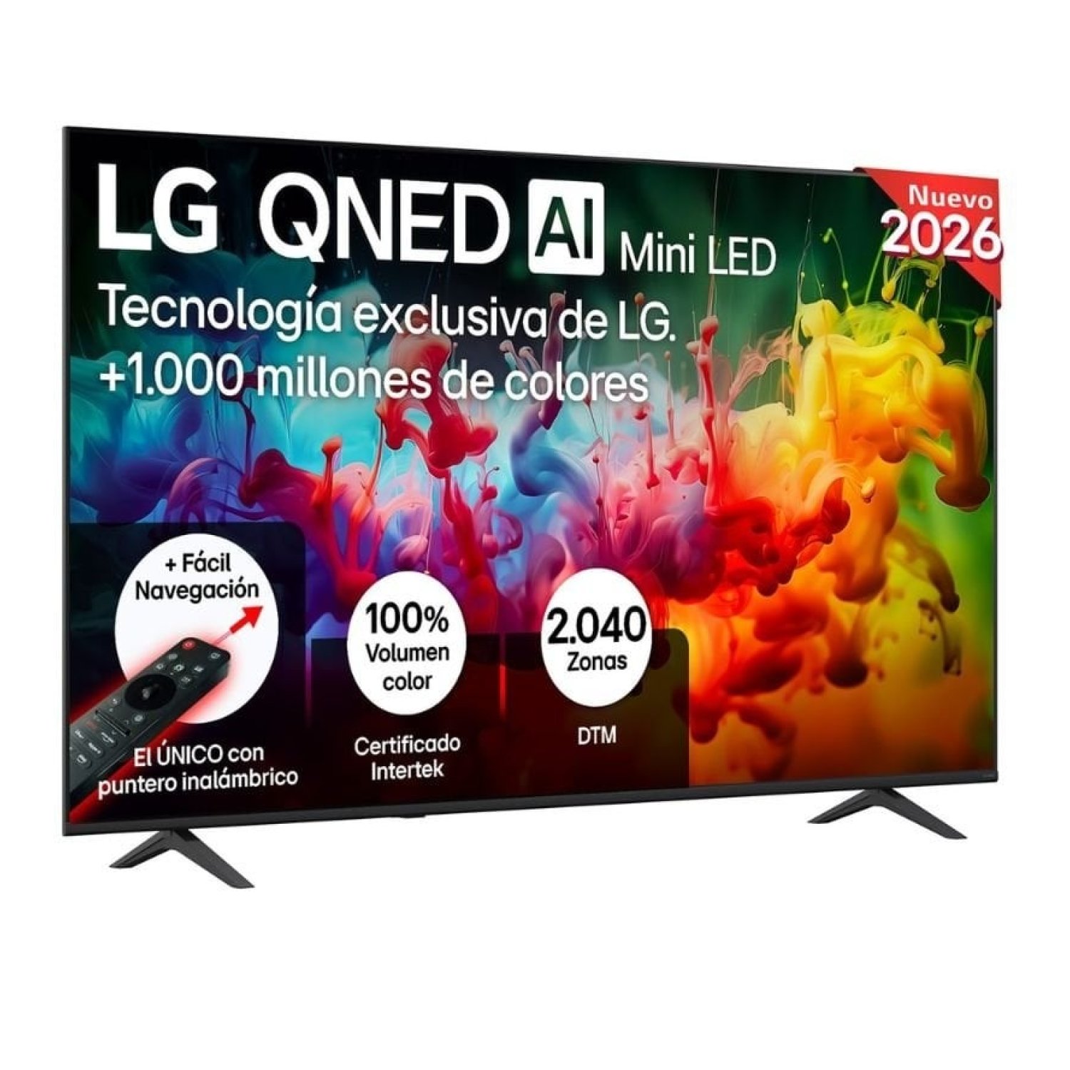 Televisor LG QNED evo AI QNED72 Mini LED 85QNED72B6A 85"/ Ultra HD 4K/ Smart TV/ WiFi