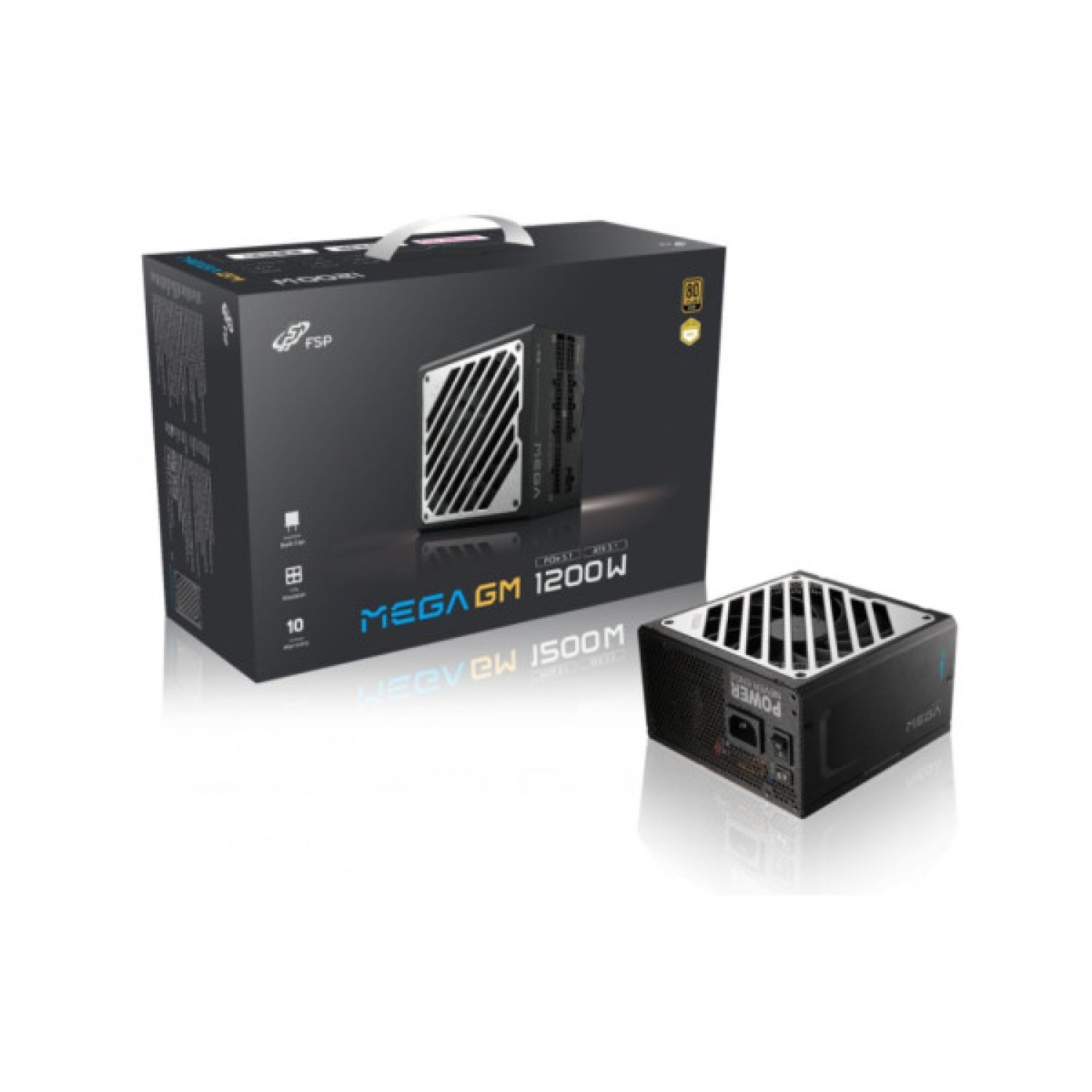 FSP MEGA-1200GM 1200W 80 PLUS GOLD FULL MODULAR ATX3.1 PCIE 5.1 12V-2X6