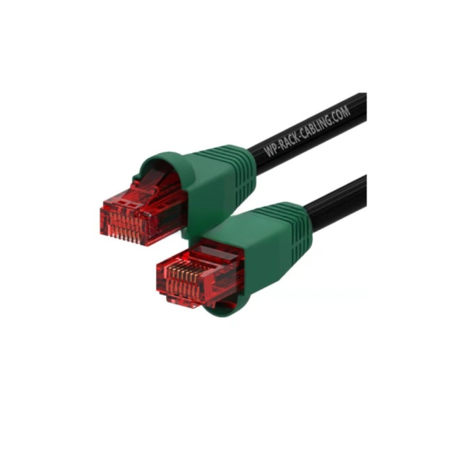 WP WPC-PAT-6U030BL-O cable de red Negro, Verde, Rojo 3 m Cat6 U/UTP (UTP)