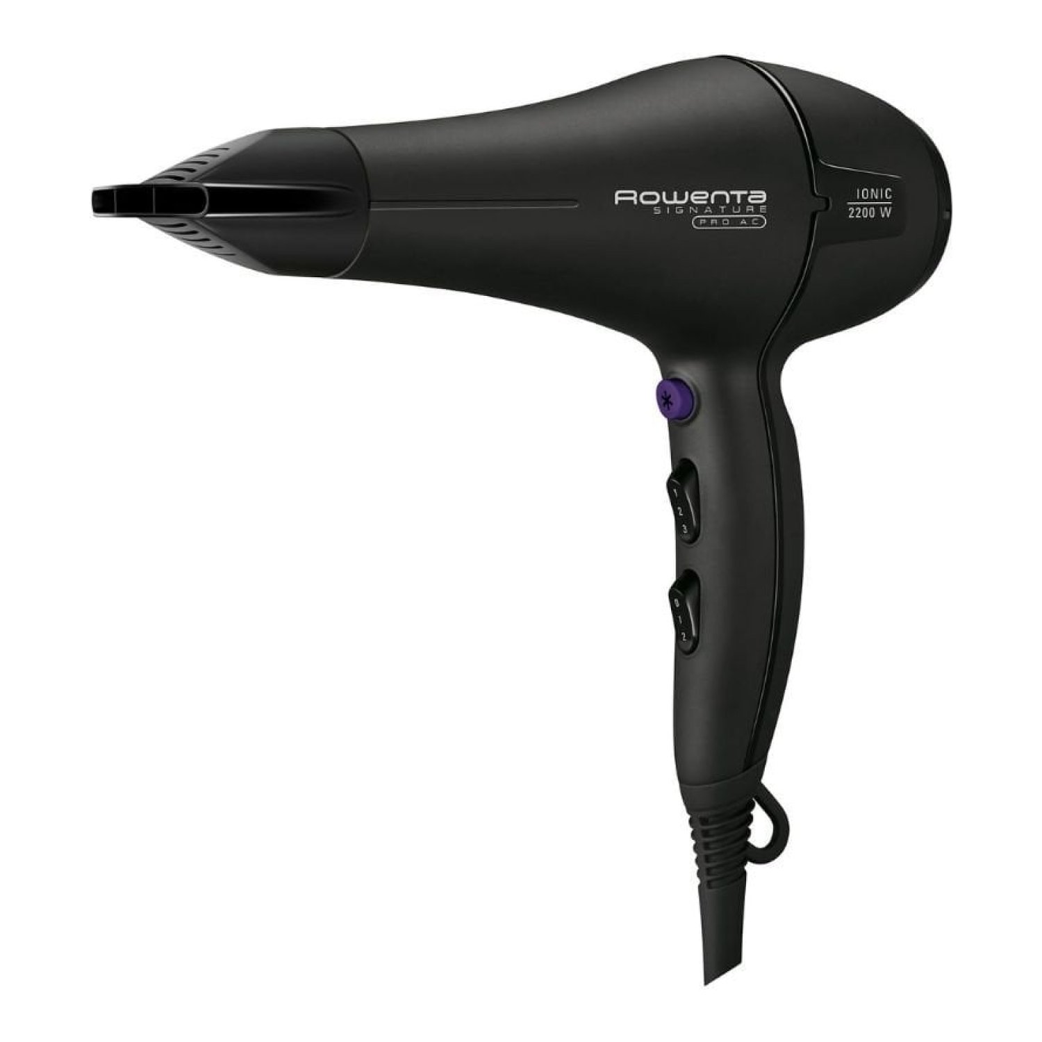Secador Rowenta Signature Pro AC CV7840/ 2200W/ Iónico/ Negro