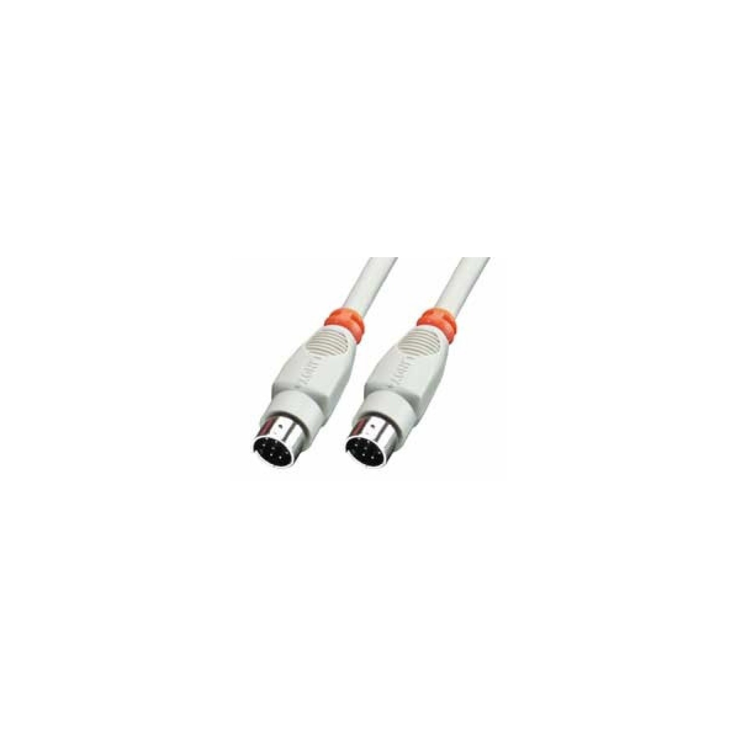 Lindy 8 Pin Mini DIN Cable 2 m cable paralelo Gris