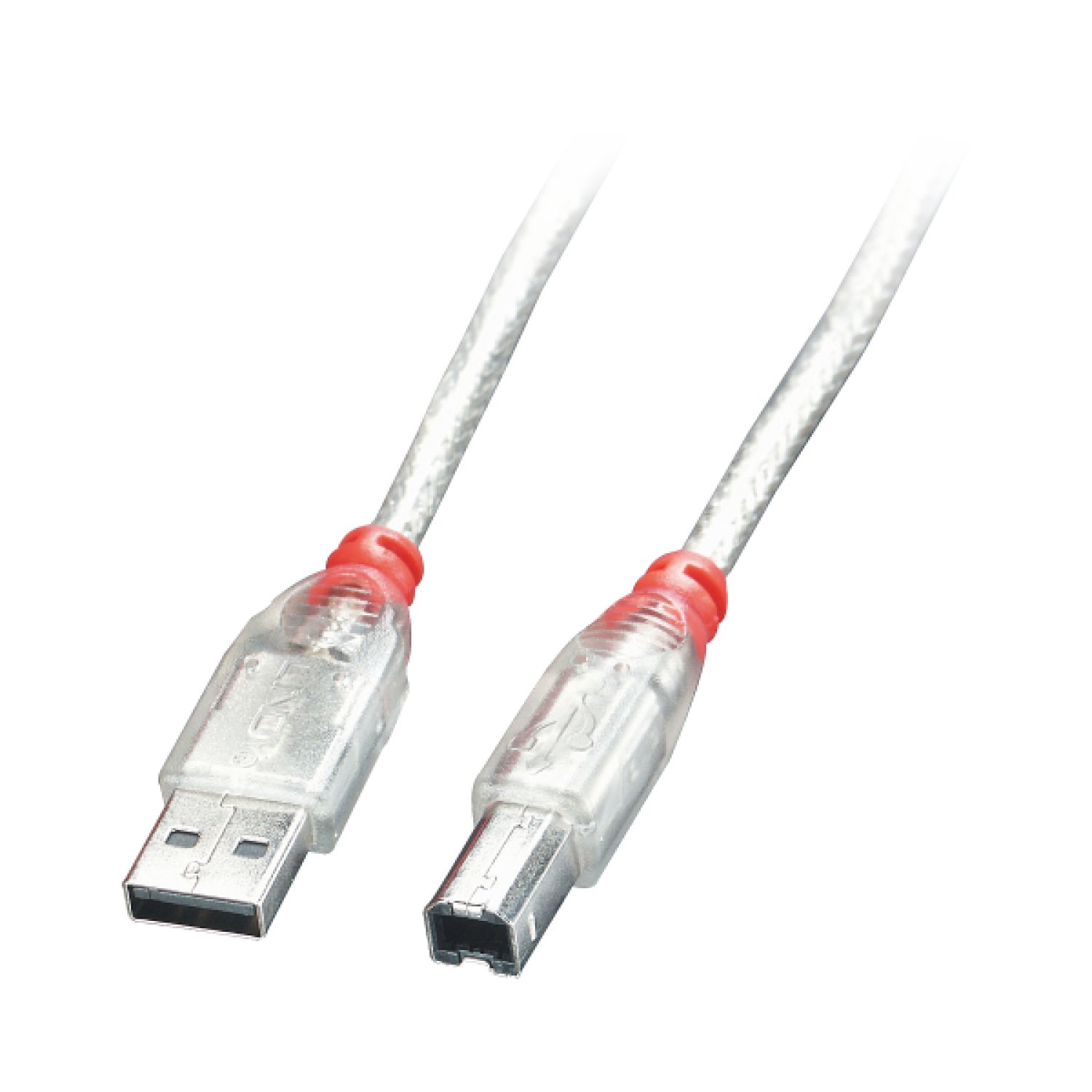 Lindy 41754 cable USB USB 2.0 3 m USB A USB B Transparente