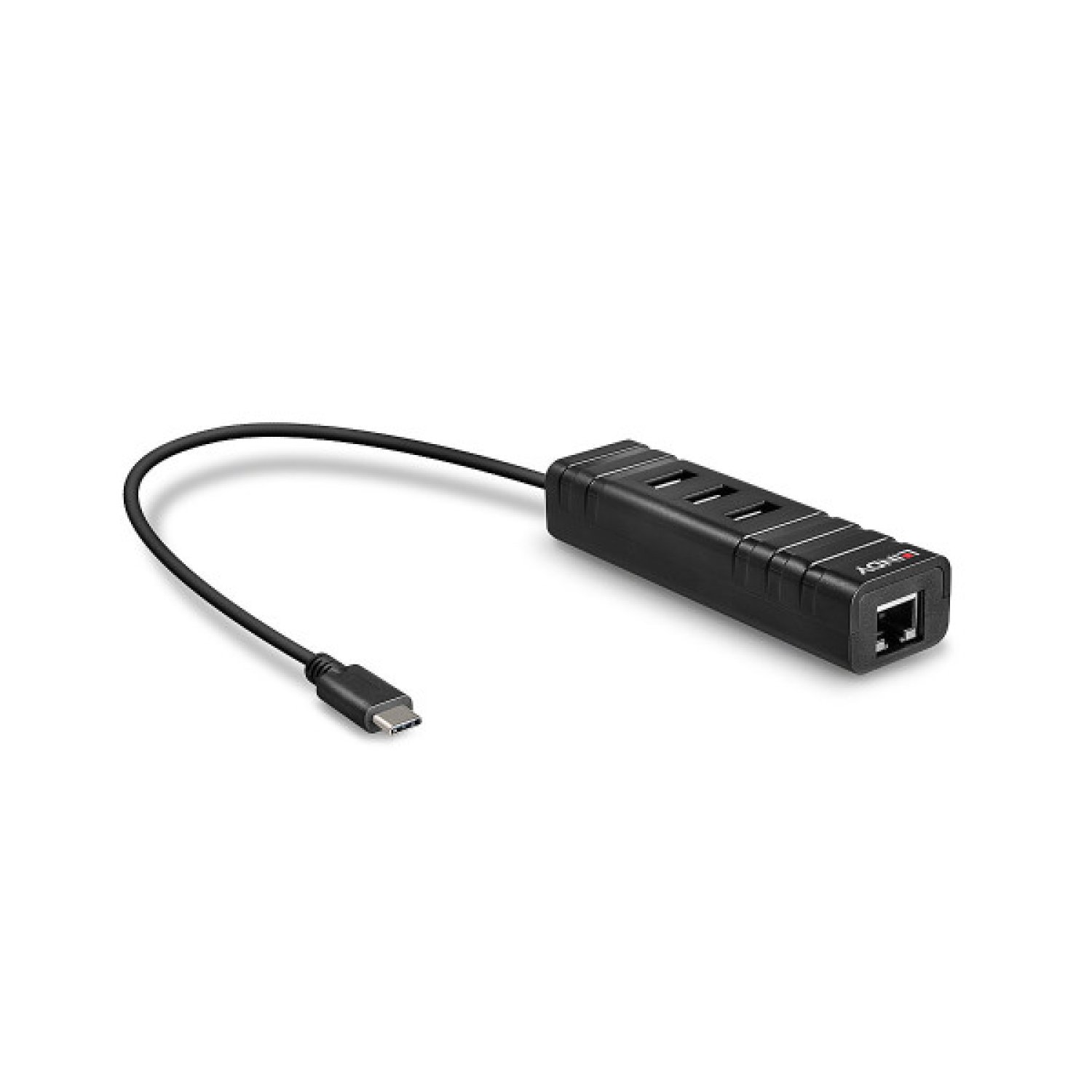 Lindy 43249 hub de interfaz USB 3.2 Gen 1 (3.1 Gen 1) Type-C 5000 Mbit/s Negro
