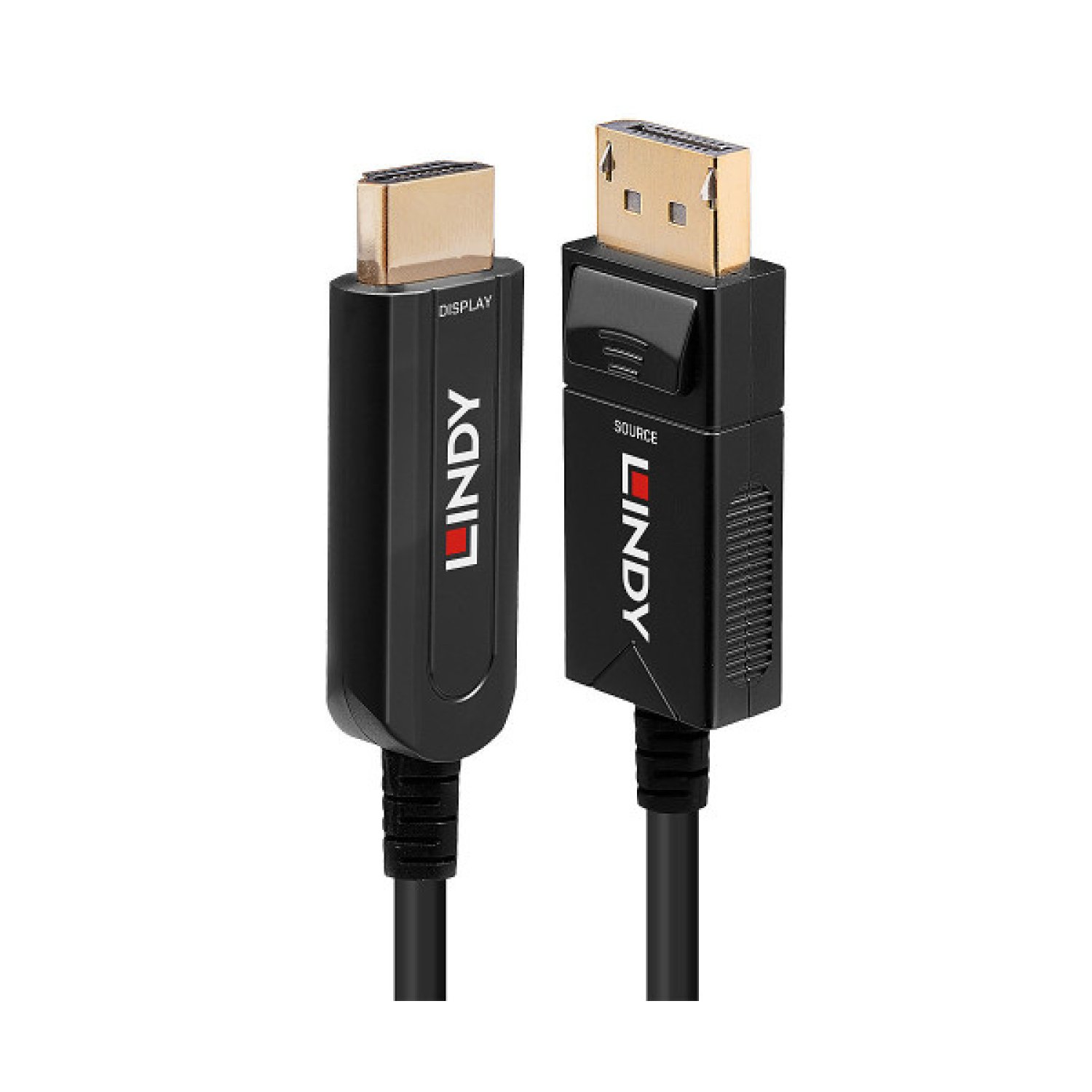 Lindy 38492 adaptador de cable de vídeo 30 m DisplayPort HDMI tipo A (Estándar) Negro