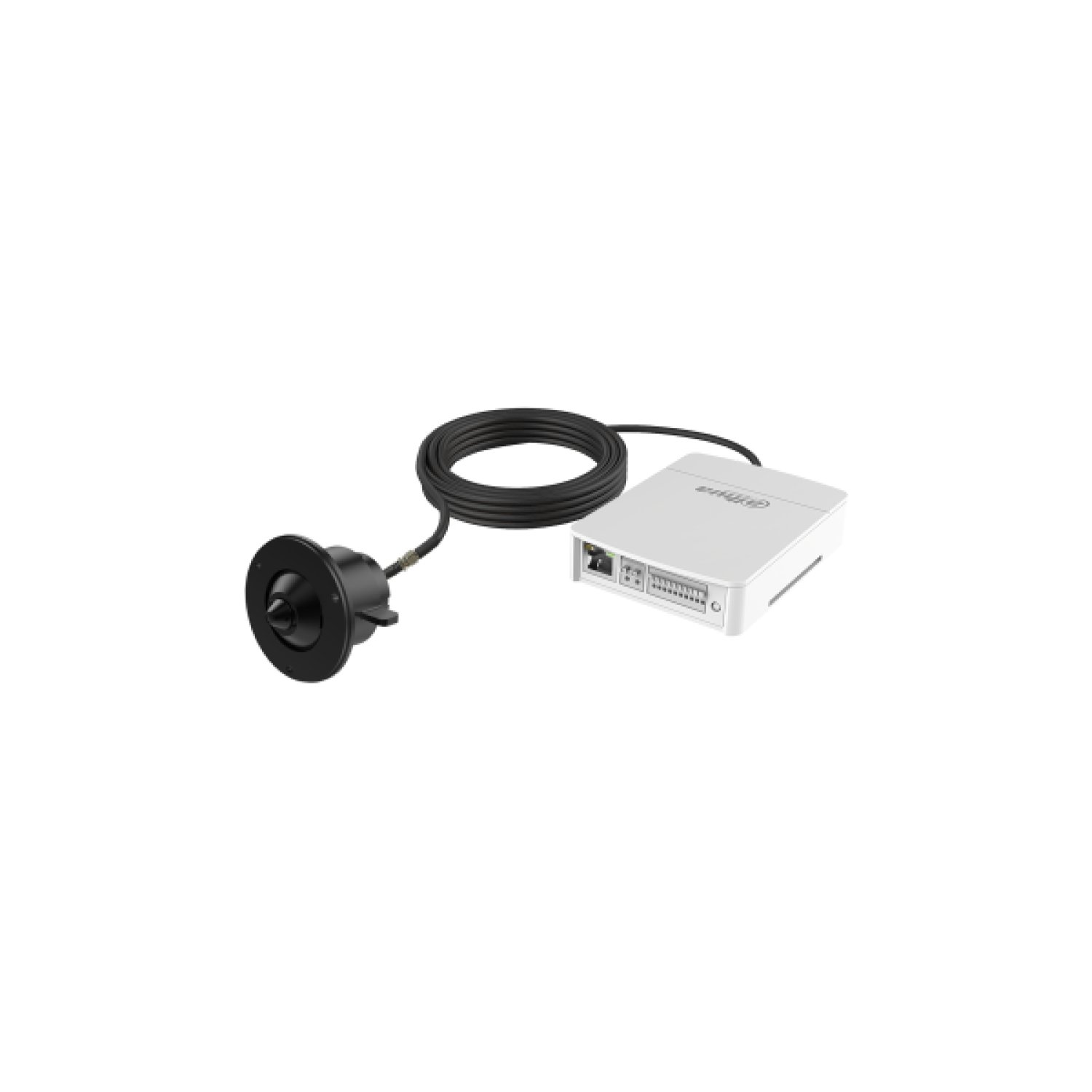 (DH-KIT/IPC-HUM8441EP-E1-L1-0280B-S3) DAHUA CAMARA IP PINHOLE 4MP KIT-L1 CON MAIN BOX Y CABLE COAXIAL 8M, M12, F2.0, ALARM IN/OUT, SOPORTA MICROSD HASTA 512GB, 2.8MM