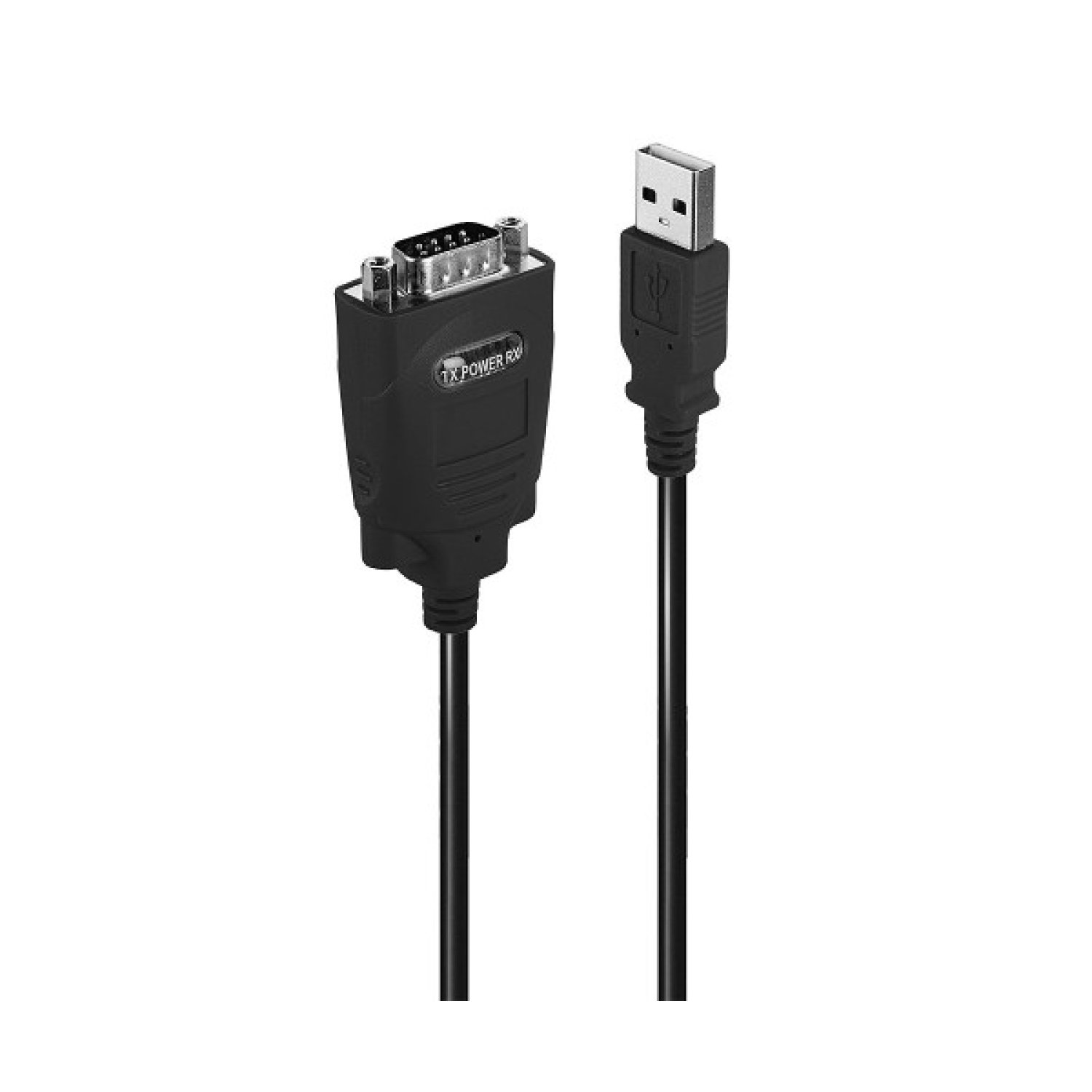 Lindy 42845 cable de serie Negro 1 m