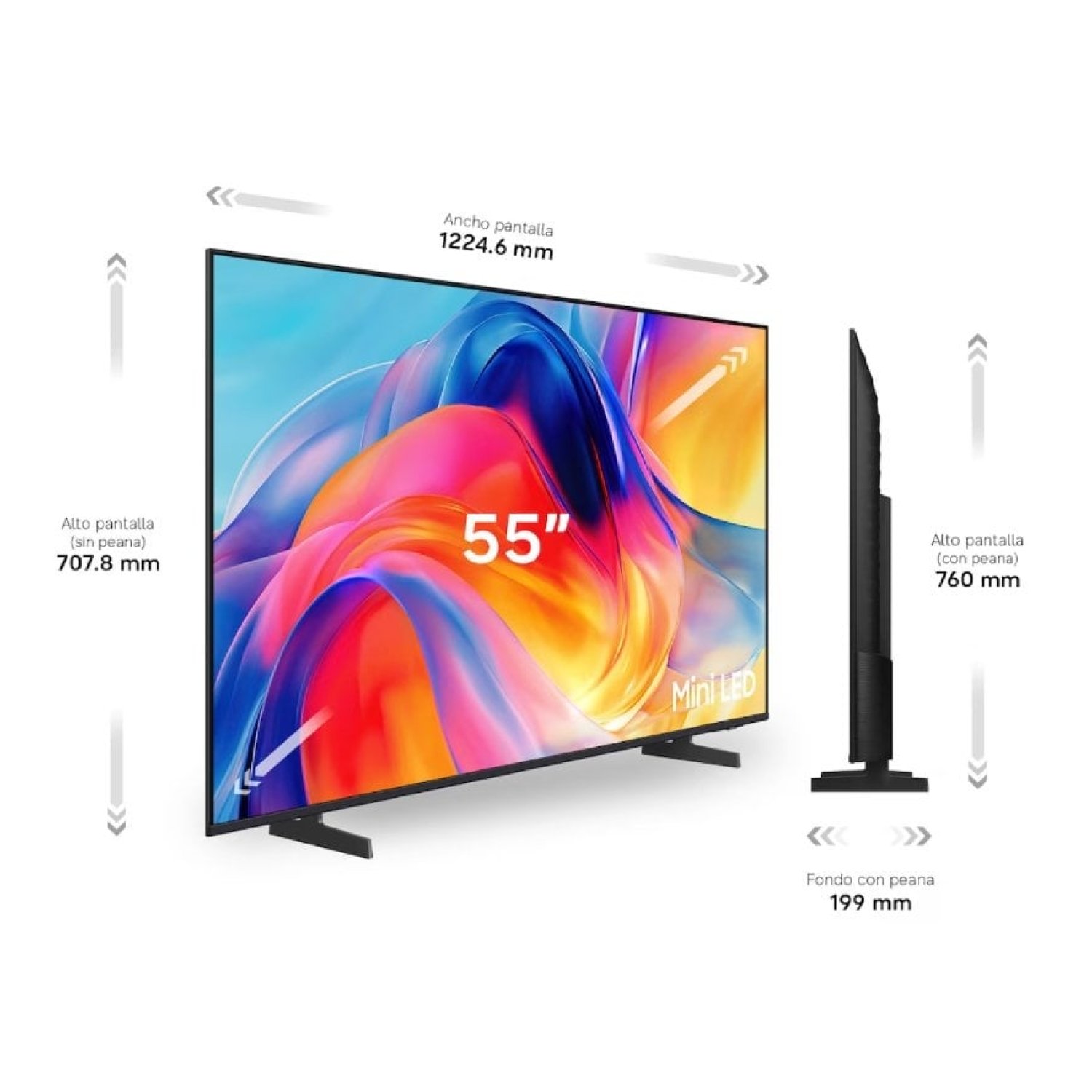 Televisor Samsung TU55M72HAU 55"/ Ultra HD 4K/ Smart TV/ WiFi