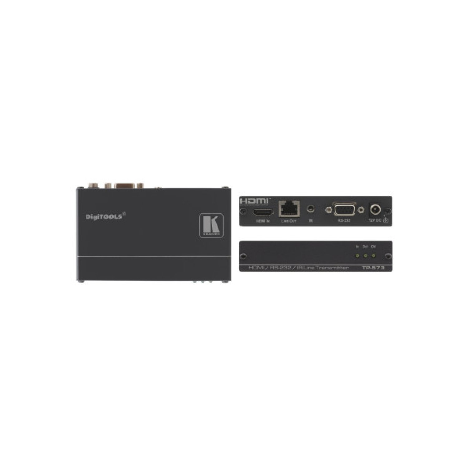 Kramer Electronics TP-573 extensor audio/video Transmisor de señales AV Negro