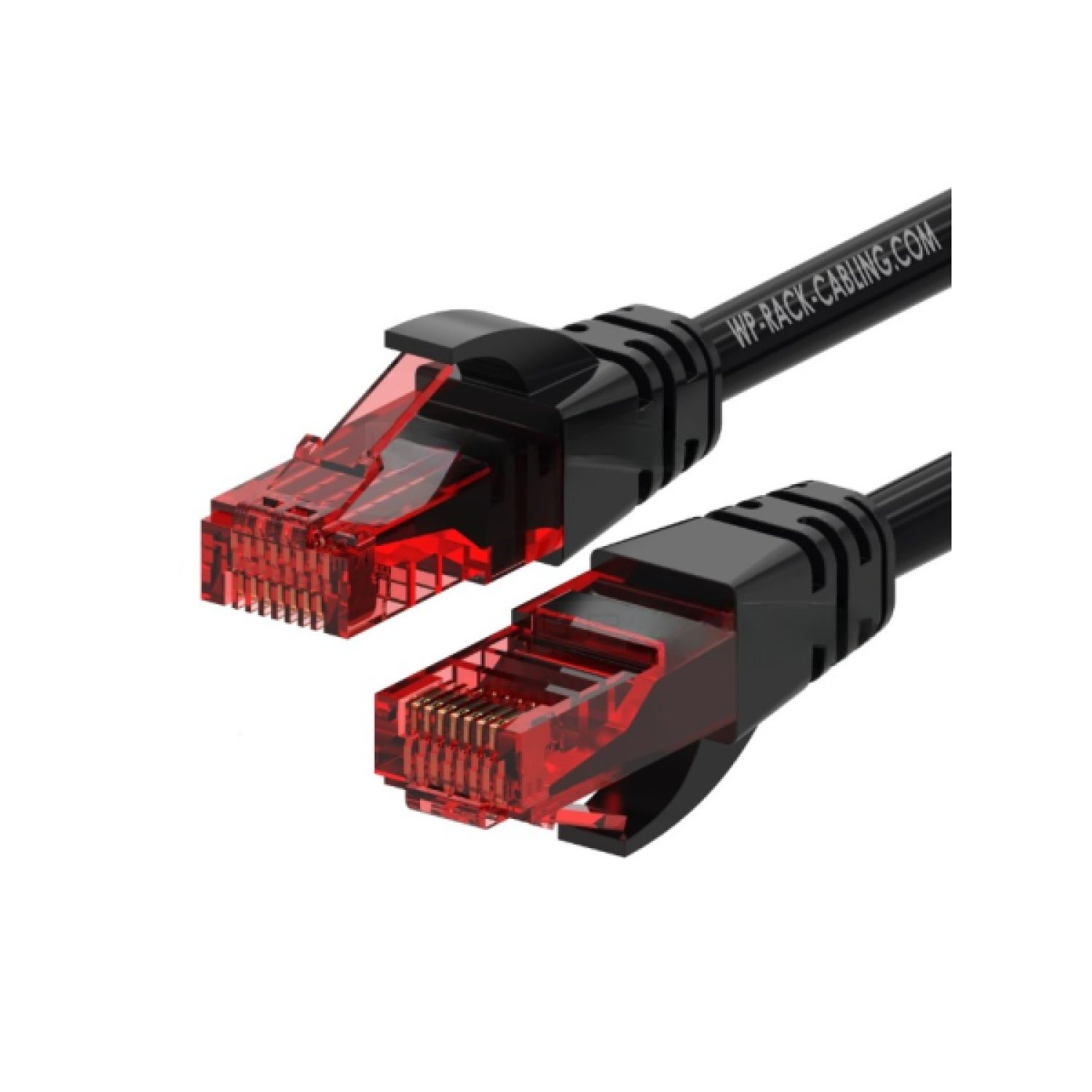 WP WPC-PAT-6U002BL cable de red Negro, Rojo 0,2 m Cat6 U/UTP (UTP)