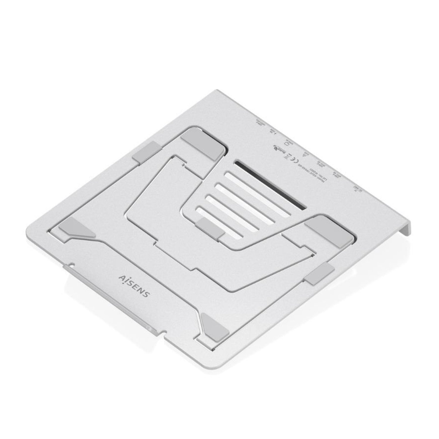 Soporte de Sobremesa - Docking USB Tipo-C Aisens ASUC-7P045-GR/ 1xUSB/ 1xUSB Tipo-C/ 1xHDMI/ 1xRJ45/ 1xLector de Tarjetas/ 1xUSB Tipo-C PD/ Gris