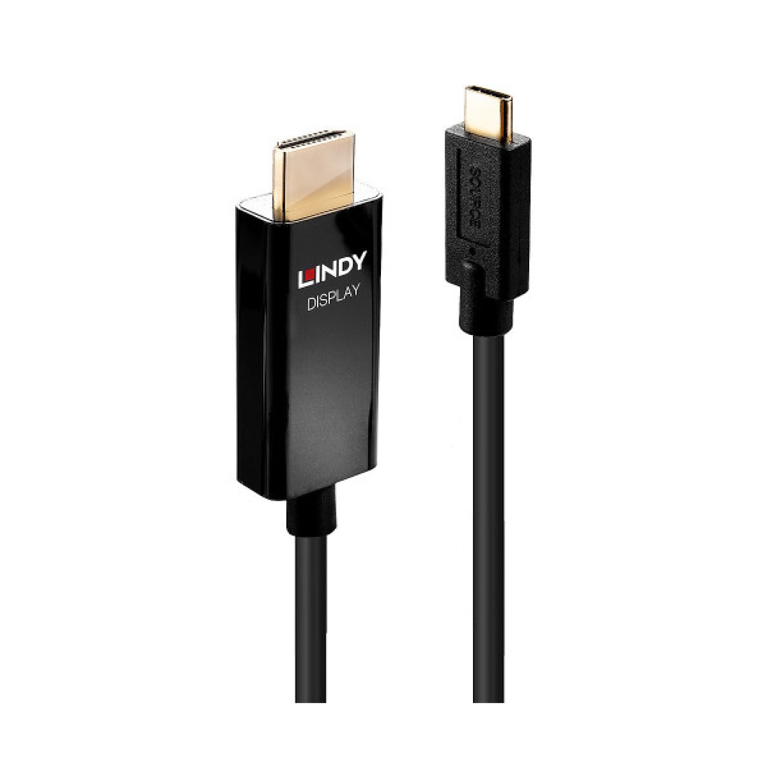 Lindy 43291 adaptador de cable de vídeo 1 m USB Tipo C HDMI tipo A (Estándar) Negro