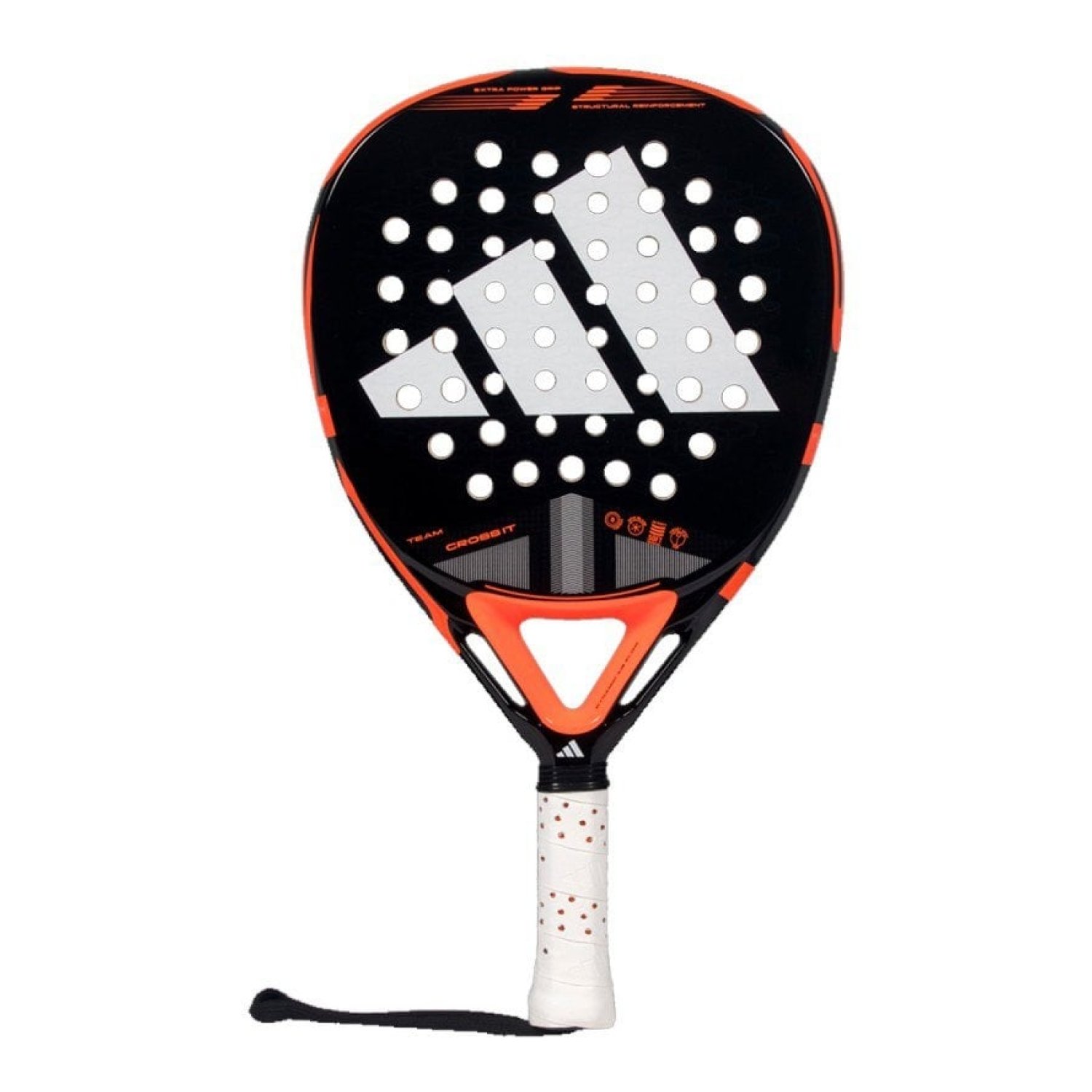 Pala de Pádel Adidas Cross It Team 3.4 2025/ Negra y Naranja