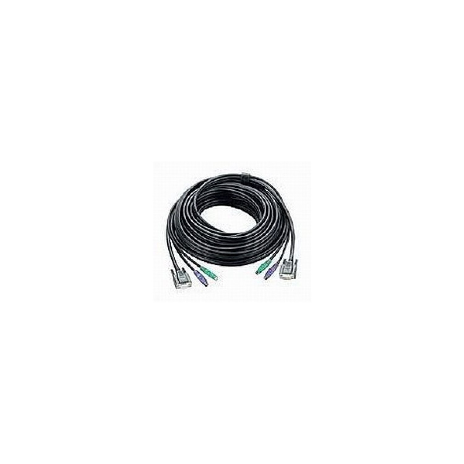 Aten PS/2 KVM Cable, 10m cable para video, teclado y ratón (kvm) Negro