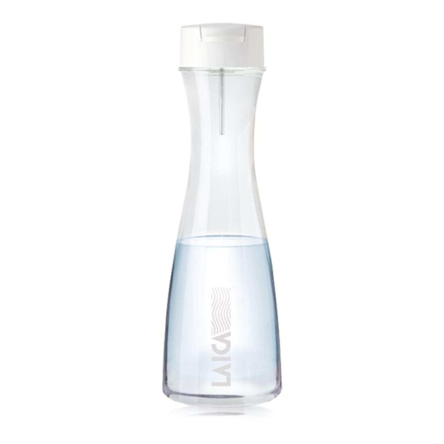 Botella Filtrante Laica GlaSSmart/ Capacidad 1.1L/ Blanca/ Incluye 2 Filtros