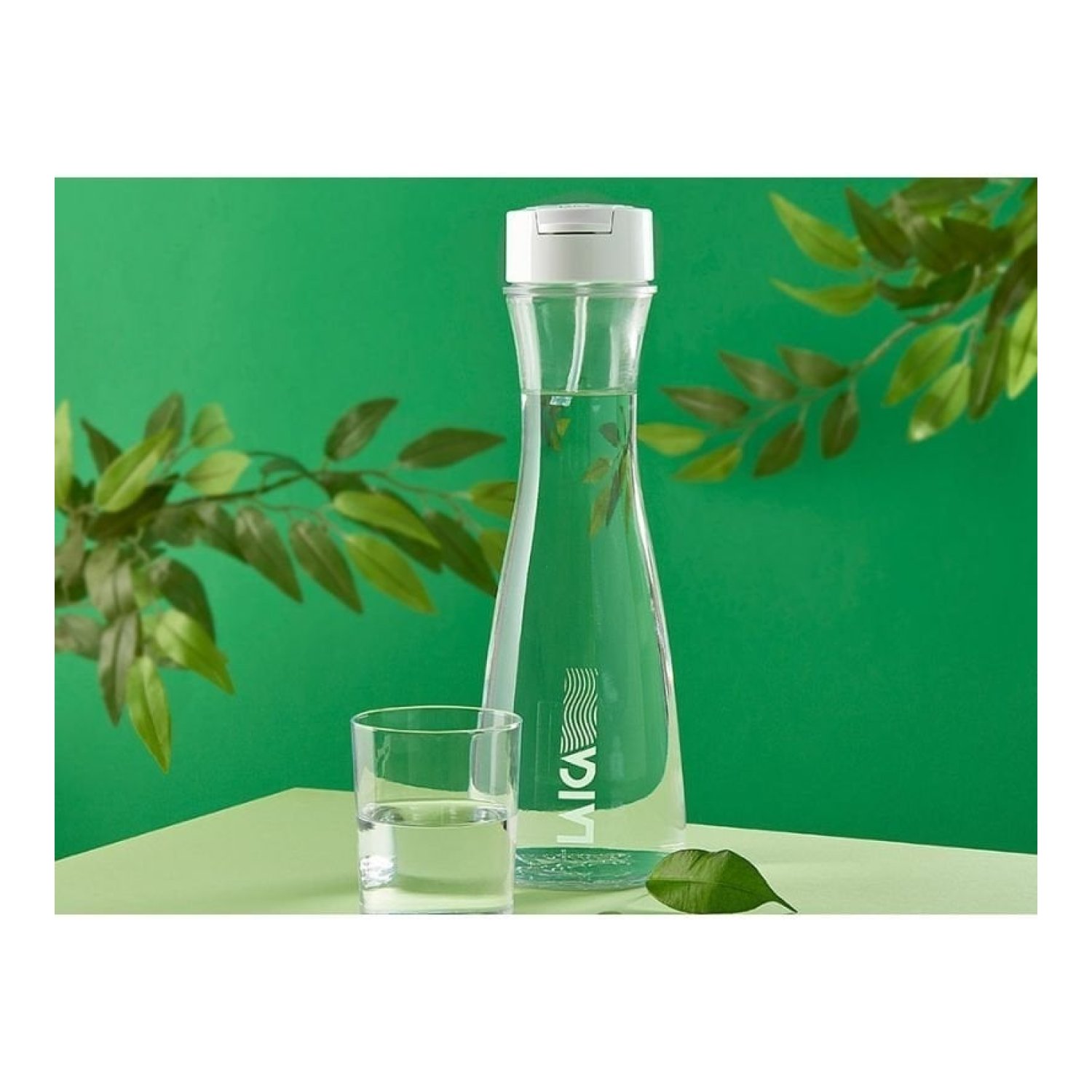 Botella Filtrante Laica GlaSSmart/ Capacidad 1.1L/ Blanca/ Incluye 2 Filtros