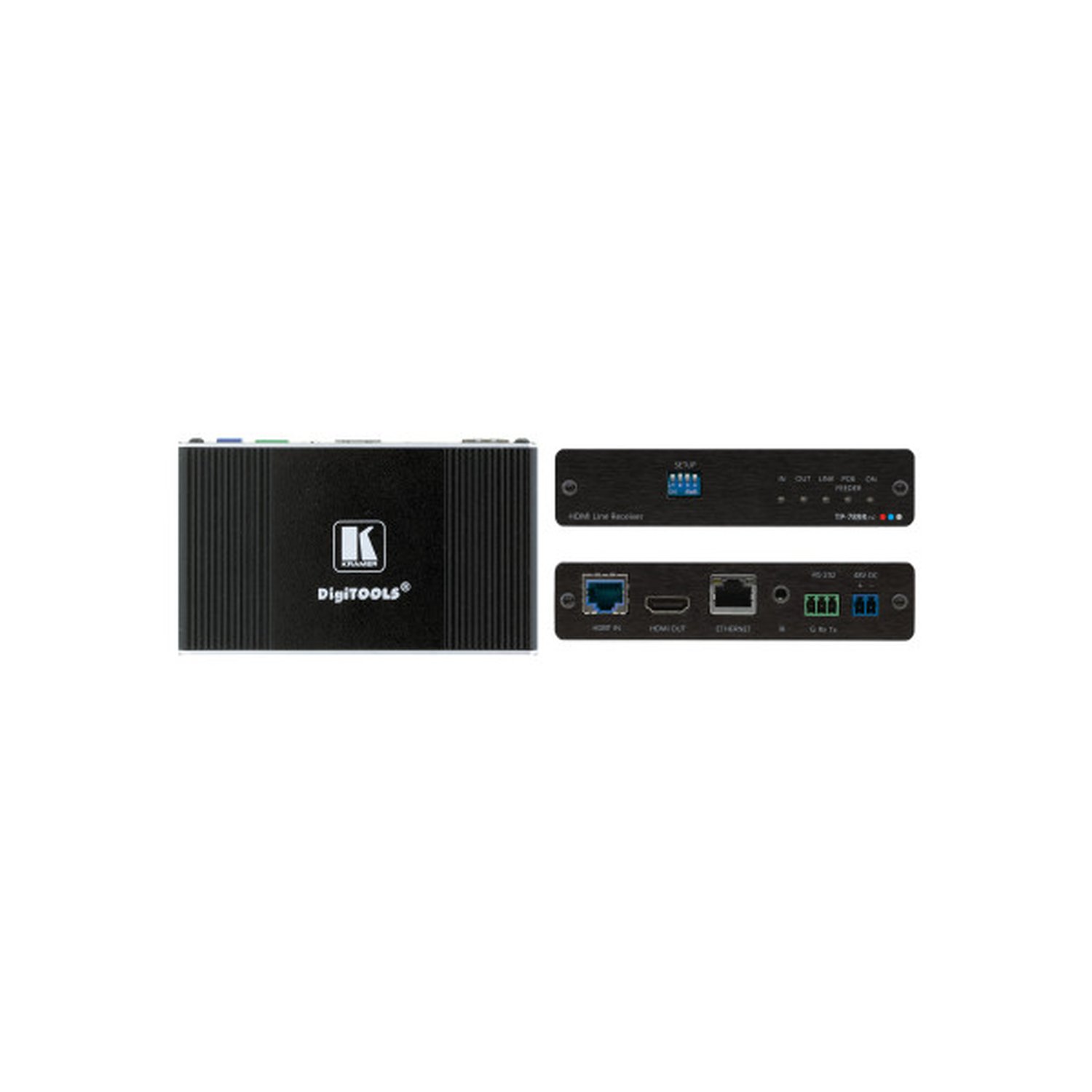 Kramer Electronics TP-789RXR extensor audio/video Receptor AV Negro