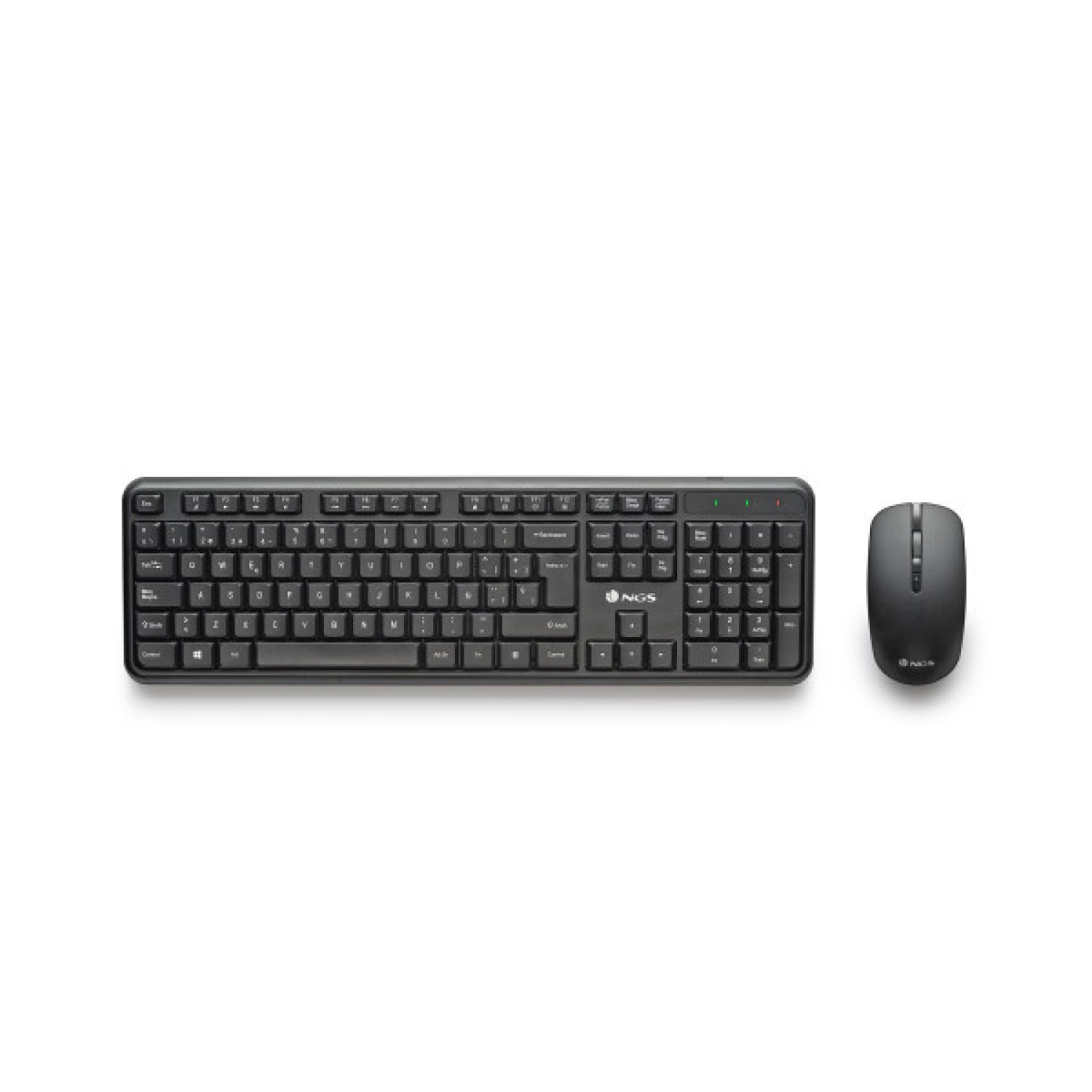 NGS SERENITY KIT (QUERTY, ES) teclado Ratón incluido Universal RF inalámbrico QWERTY Español Negro