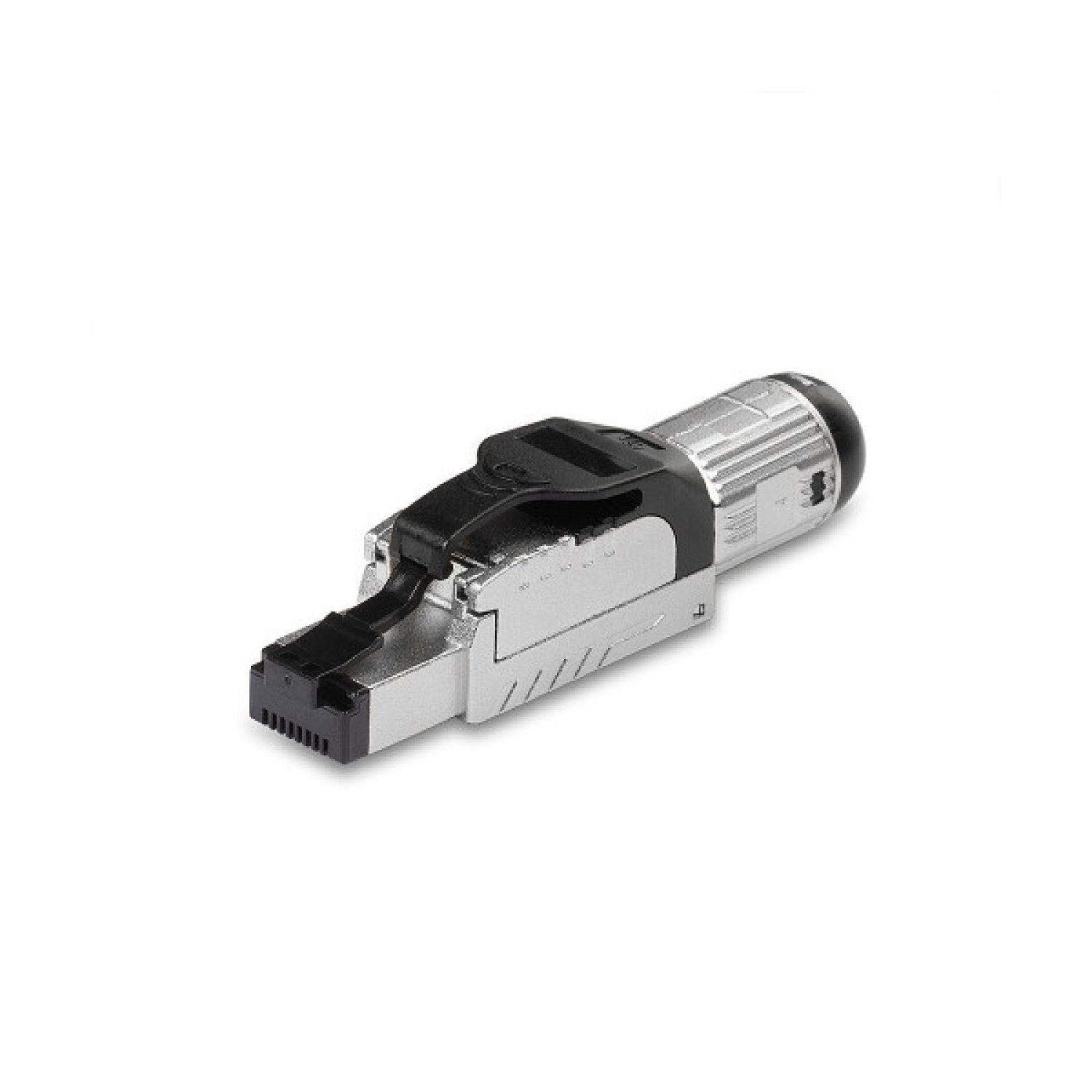 Lindy 62411 conector RJ45 Negro, Plata