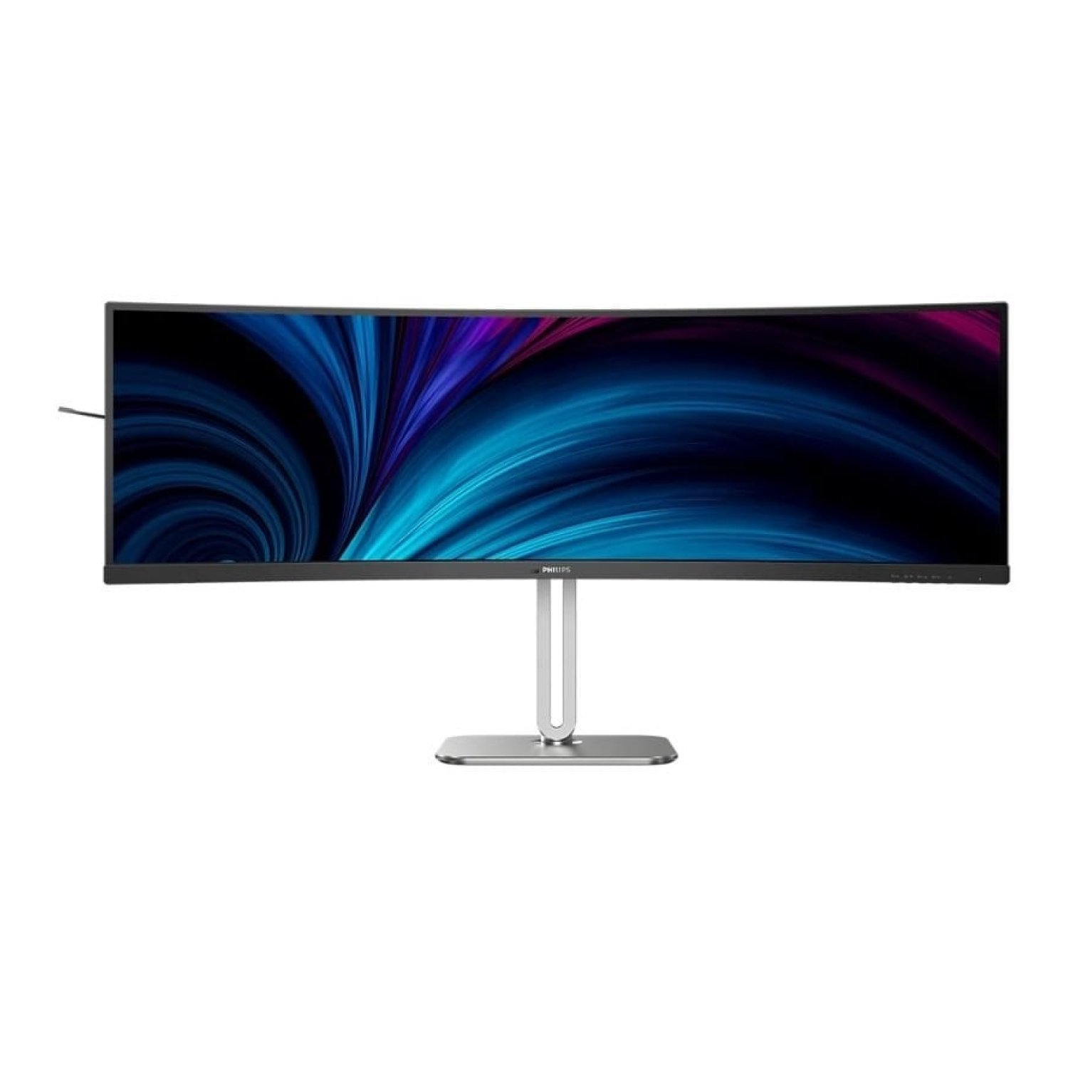 Monitor Profesional Ultrapanorámico Curvo Philips 49B2U5900C 49"/ Dual QHD/ Multimedia/ Regulable en altura/ Negro y Plata