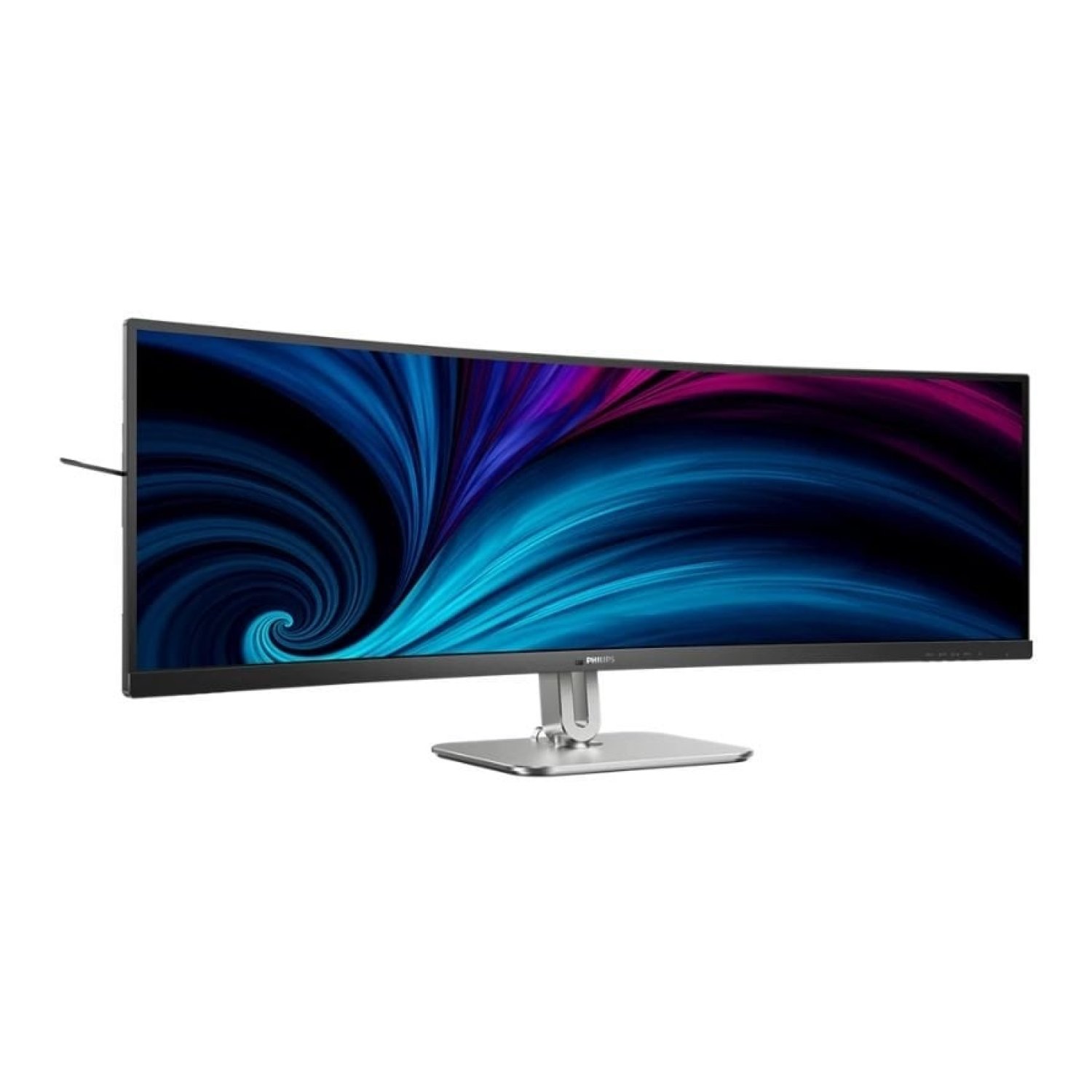 Monitor Profesional Ultrapanorámico Curvo Philips 49B2U5900C 49"/ Dual QHD/ Multimedia/ Regulable en altura/ Negro y Plata