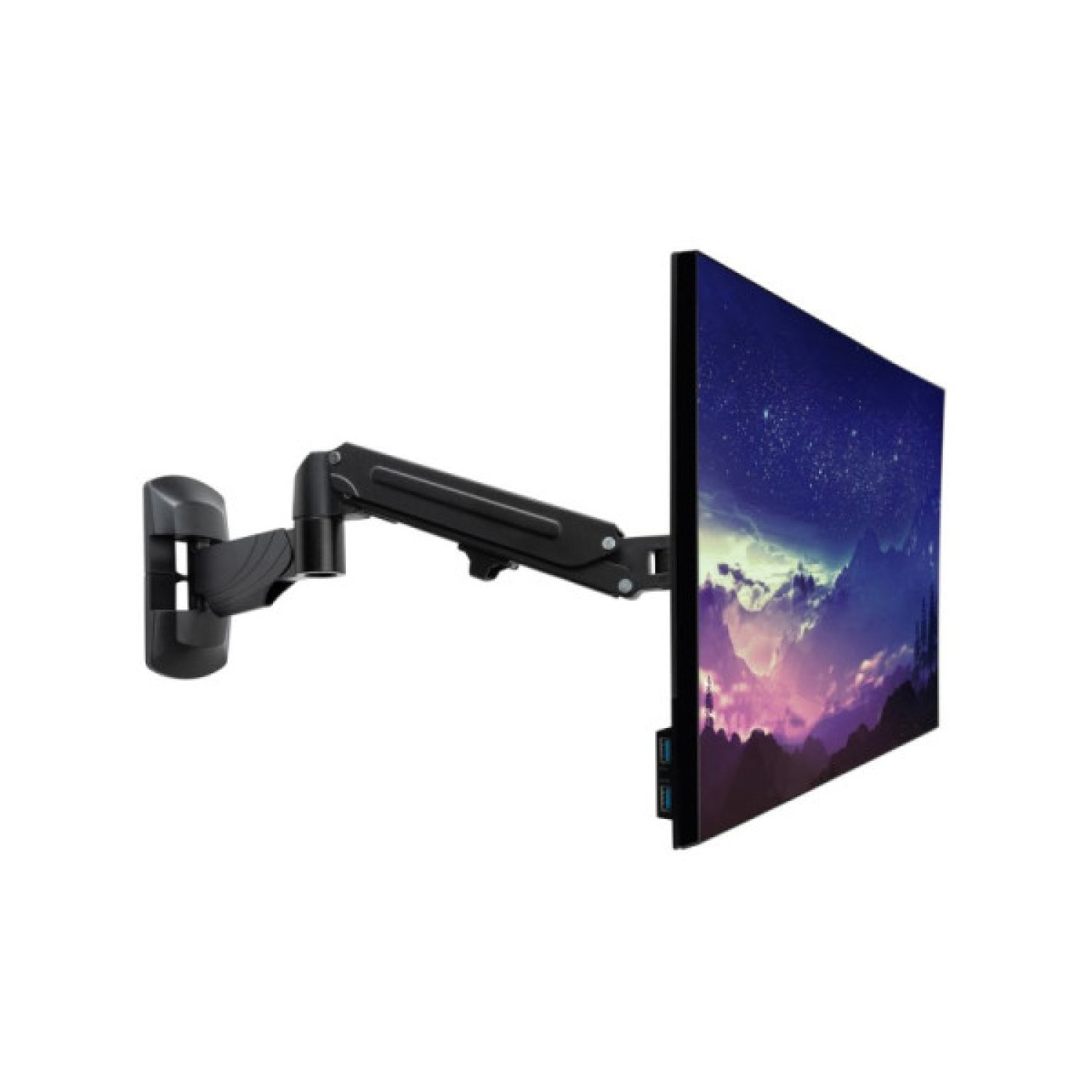 Lindy 40712 soporte para monitor 81,3 cm (32") Pared Negro