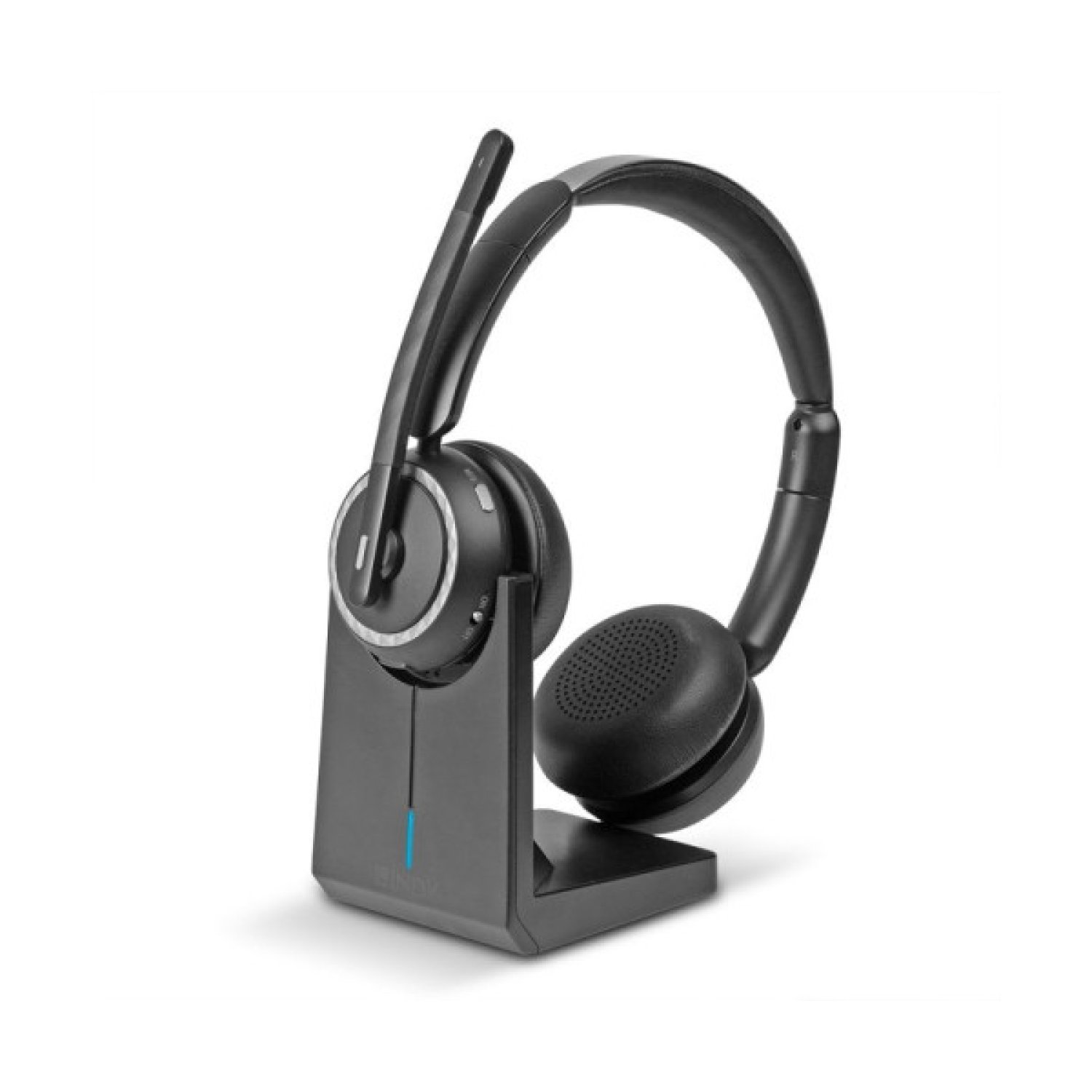 Lindy L118 Auriculares Inalámbrico Diadema Oficina/Centro de llamadas USB Tipo C Bluetooth Base de carga Negro