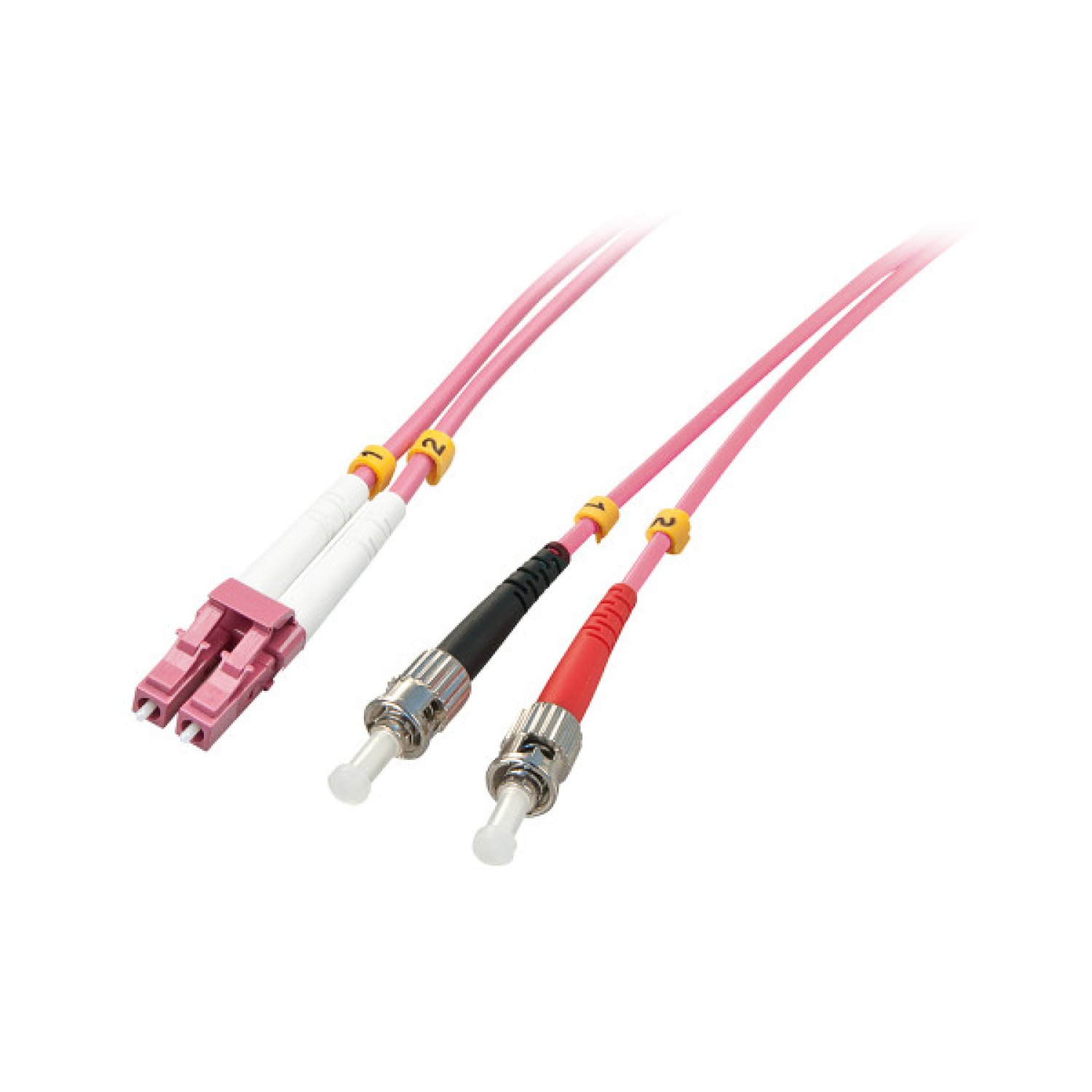 Lindy 46351 Cable de fibra óptica e InfiniBand 2 m LC ST Rosa