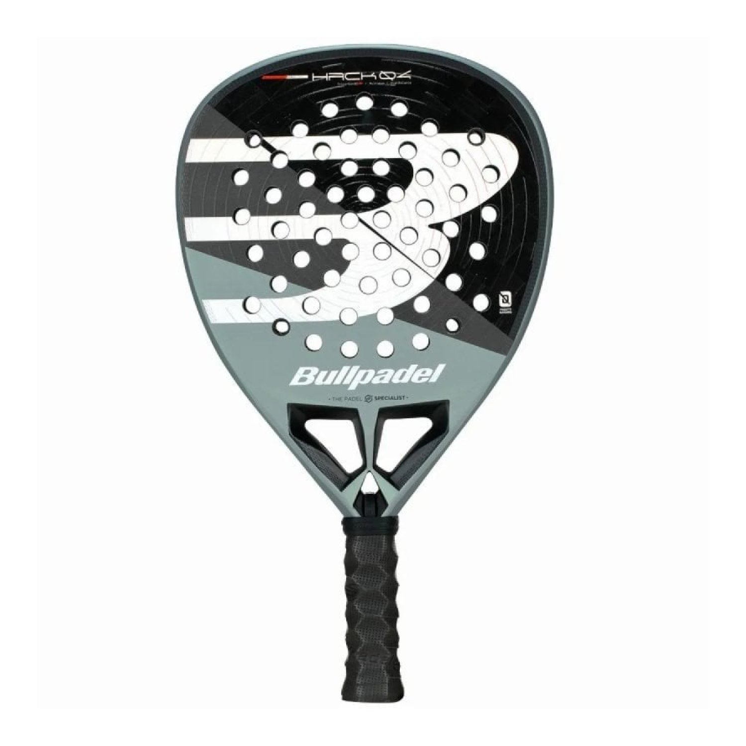Pala de Pádel Bullpadel Hack 04 Comfort 2026 (Paquito Navarro)/ Negra y Gris