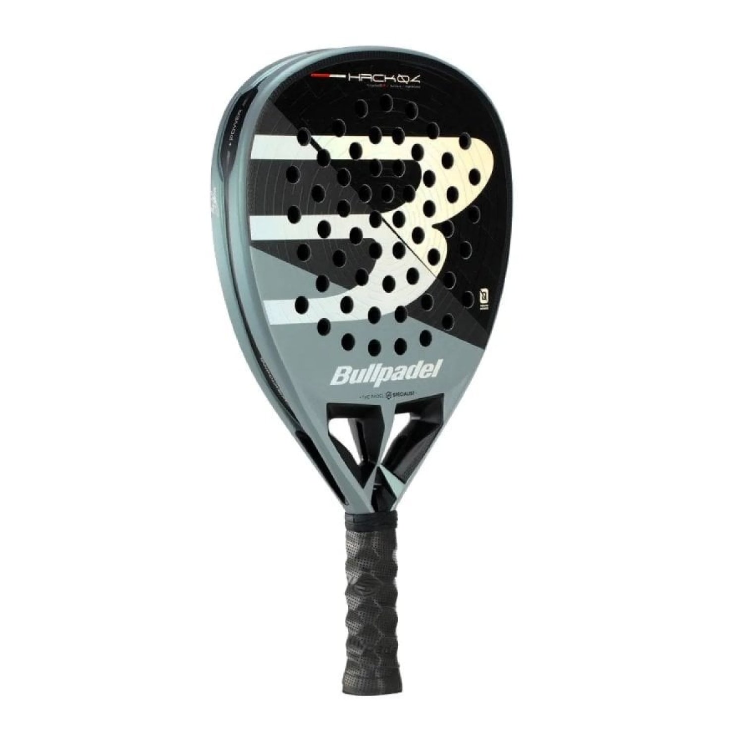 Pala de Pádel Bullpadel Hack 04 Comfort 2026 (Paquito Navarro)/ Negra y Gris