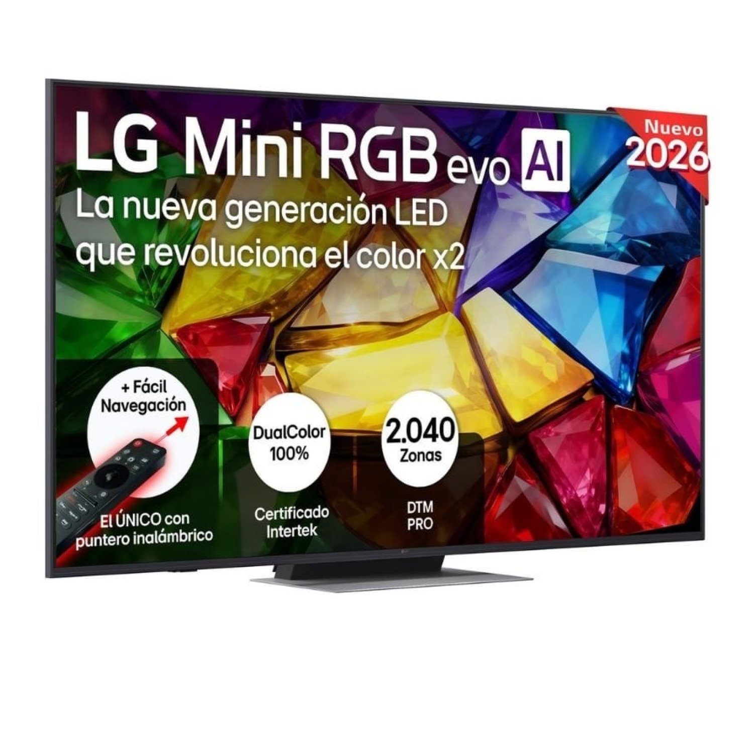 Televisor LG Mini RGB evo AI MRGB86 65MRGB86B6A 65"/ Ultra HD 4K/ Smart TV/ WiFi