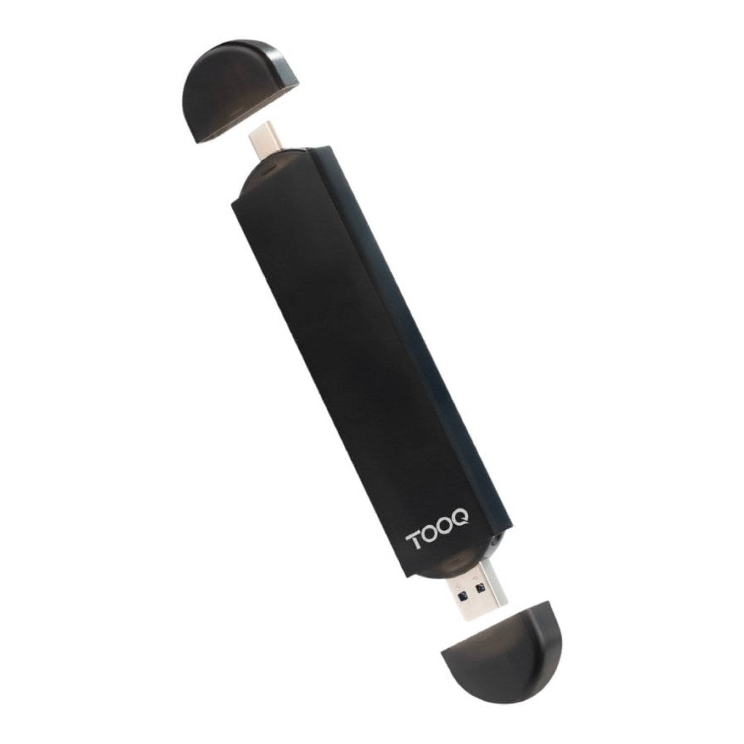 Caja Externa para Disco SSD M.2 NVMe TooQ TQE-2240B/ USB 3.0/ USB Tipo-C 3.2 Gen2
