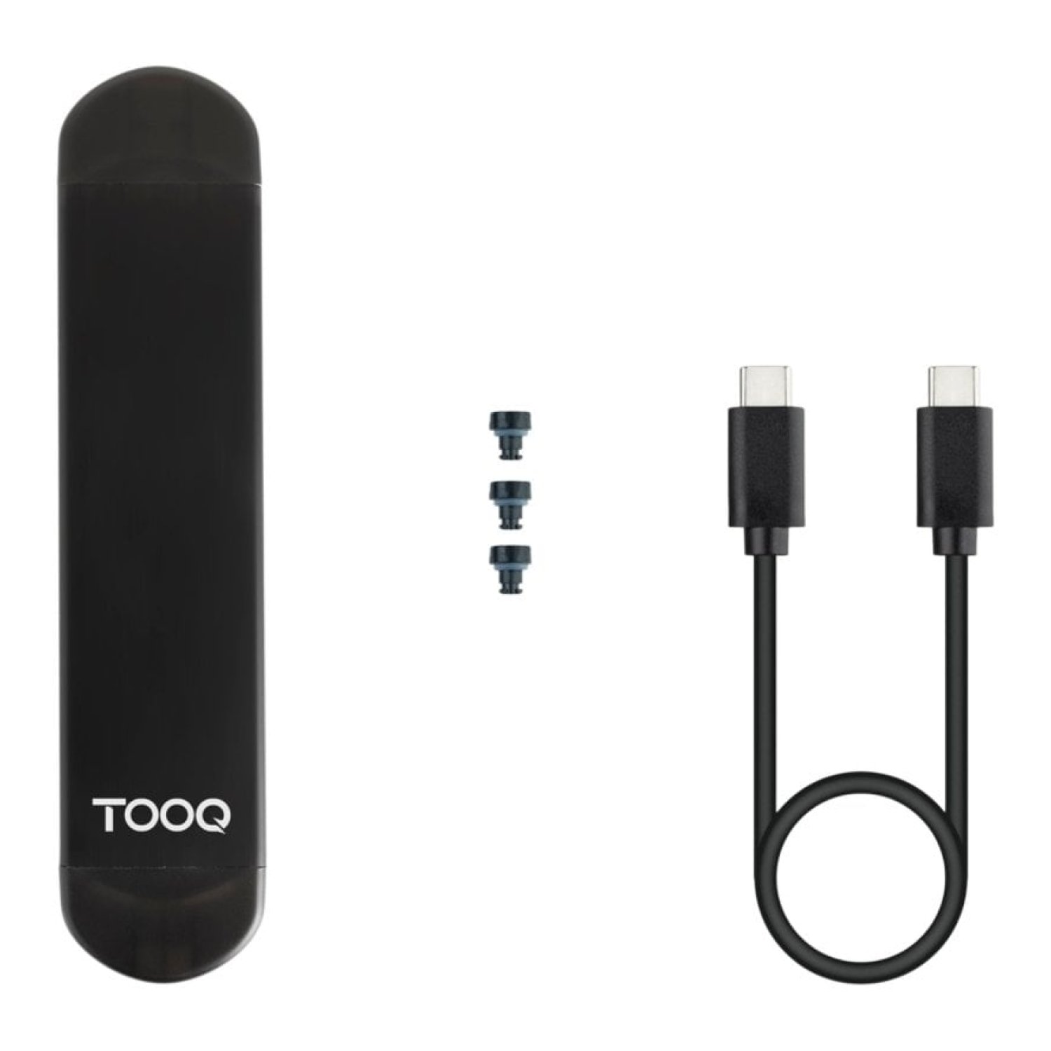 Caja Externa para Disco SSD M.2 NVMe TooQ TQE-2240B/ USB 3.0/ USB Tipo-C 3.2 Gen2